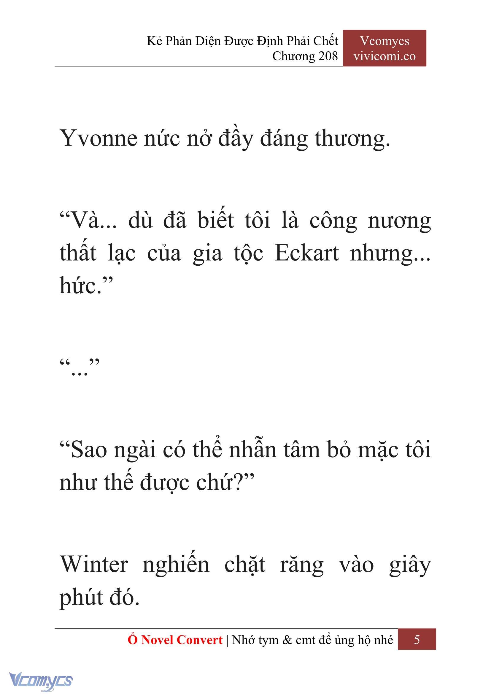 [Novel] Kẻ Phản Diện Được Định Phải Chết Chap 208 - Next Chap 209