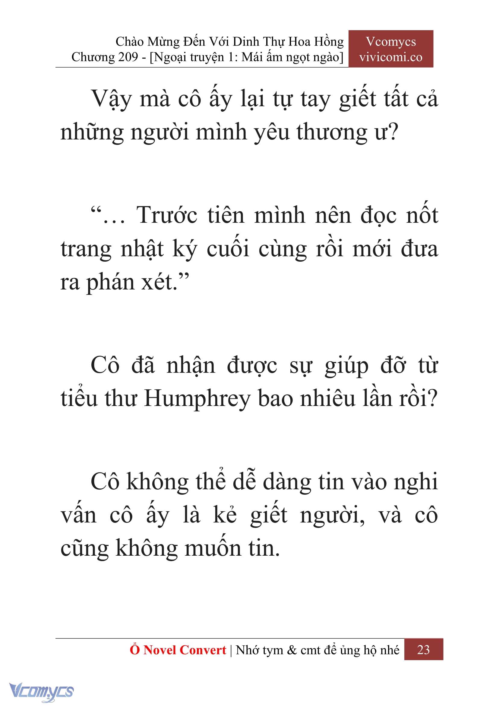 [Novel] Chào Mừng Đến Với Dinh Thự Hoa Hồng Chap 209 - Trang 2