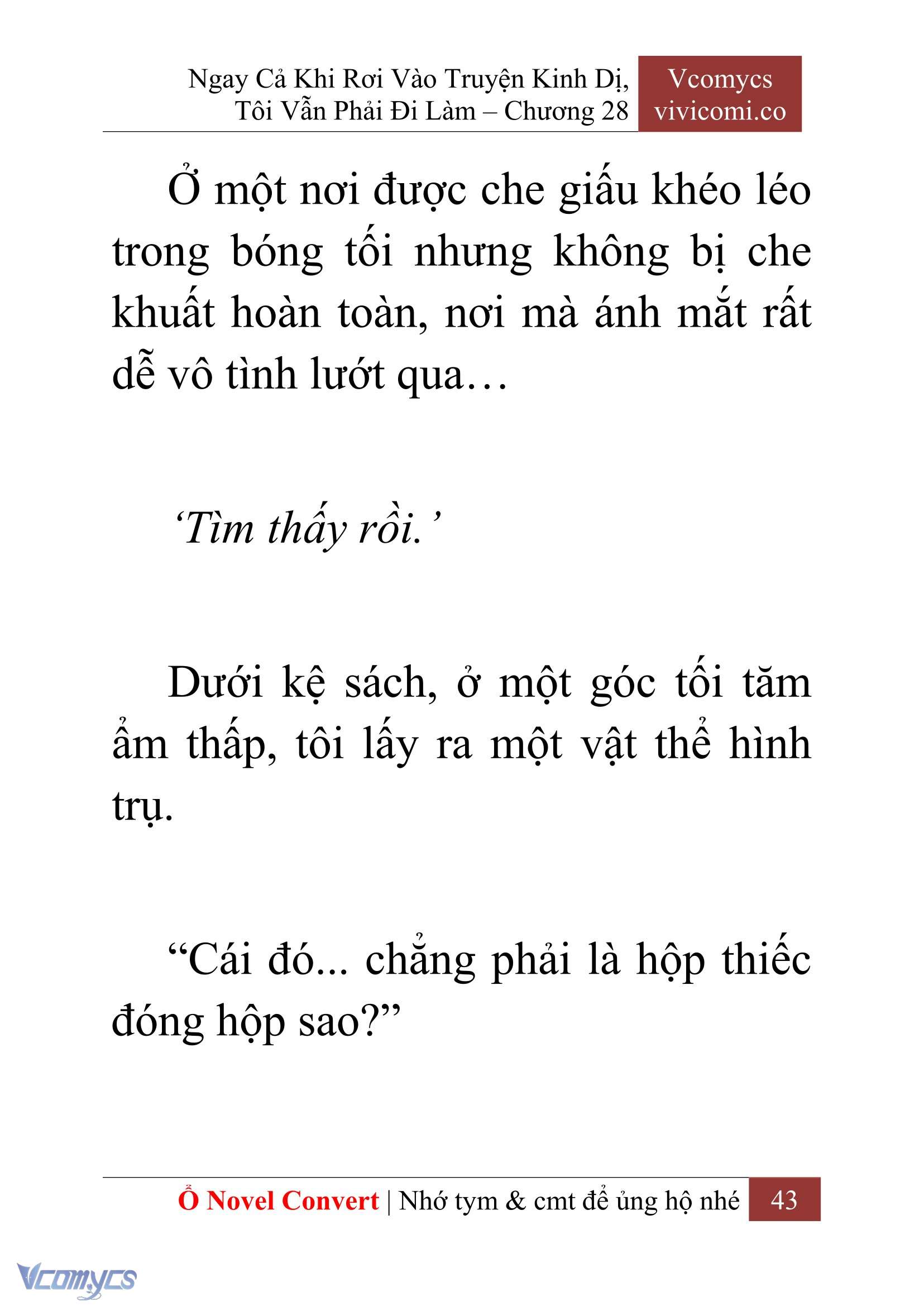[Novel] Ngay Cả Khi Rơi Vào Truyện Kinh Dị, Tôi Vẫn Phải Đi Làm Chap 28 - Trang 2