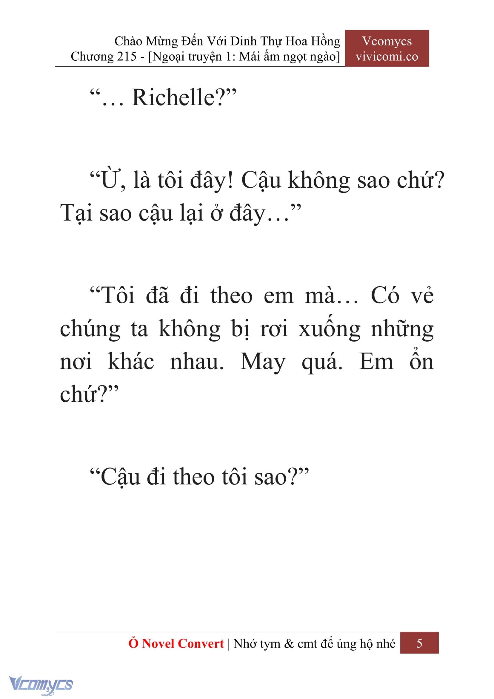 [Novel] Chào Mừng Đến Với Dinh Thự Hoa Hồng Chap 215 - Trang 2