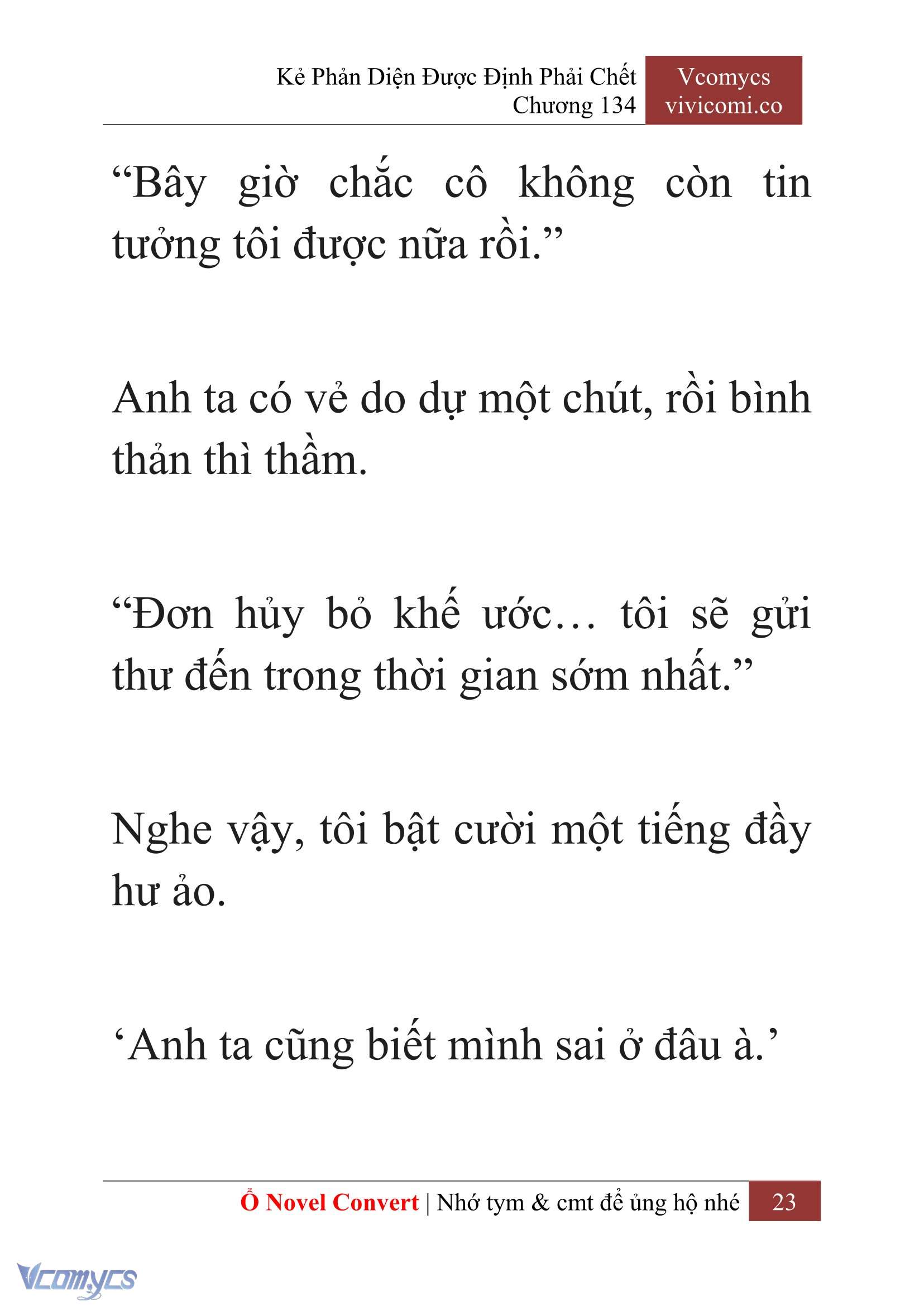 [Novel] Kẻ Phản Diện Được Định Phải Chết Chap 134 - Trang 2