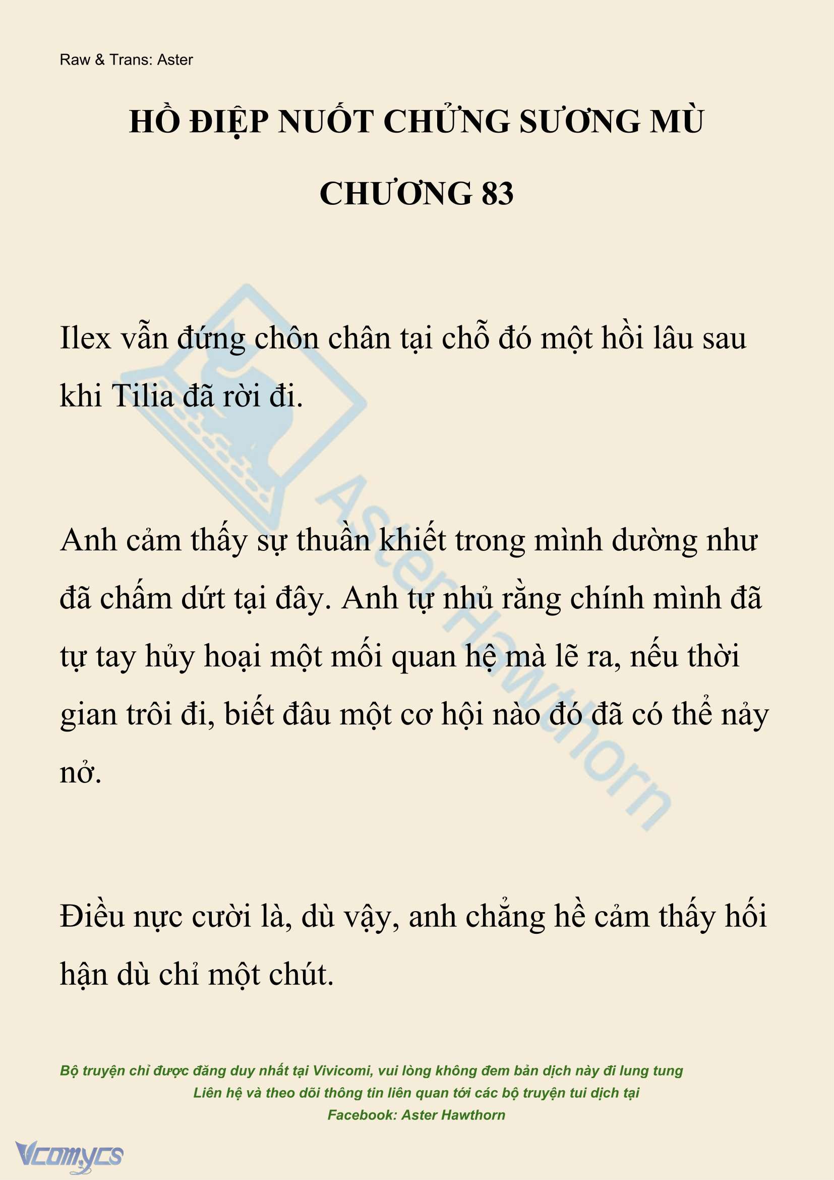 [NOVEL] Hồ Điệp Nuốt Chửng Sương Mù Chap 83 - Trang 2