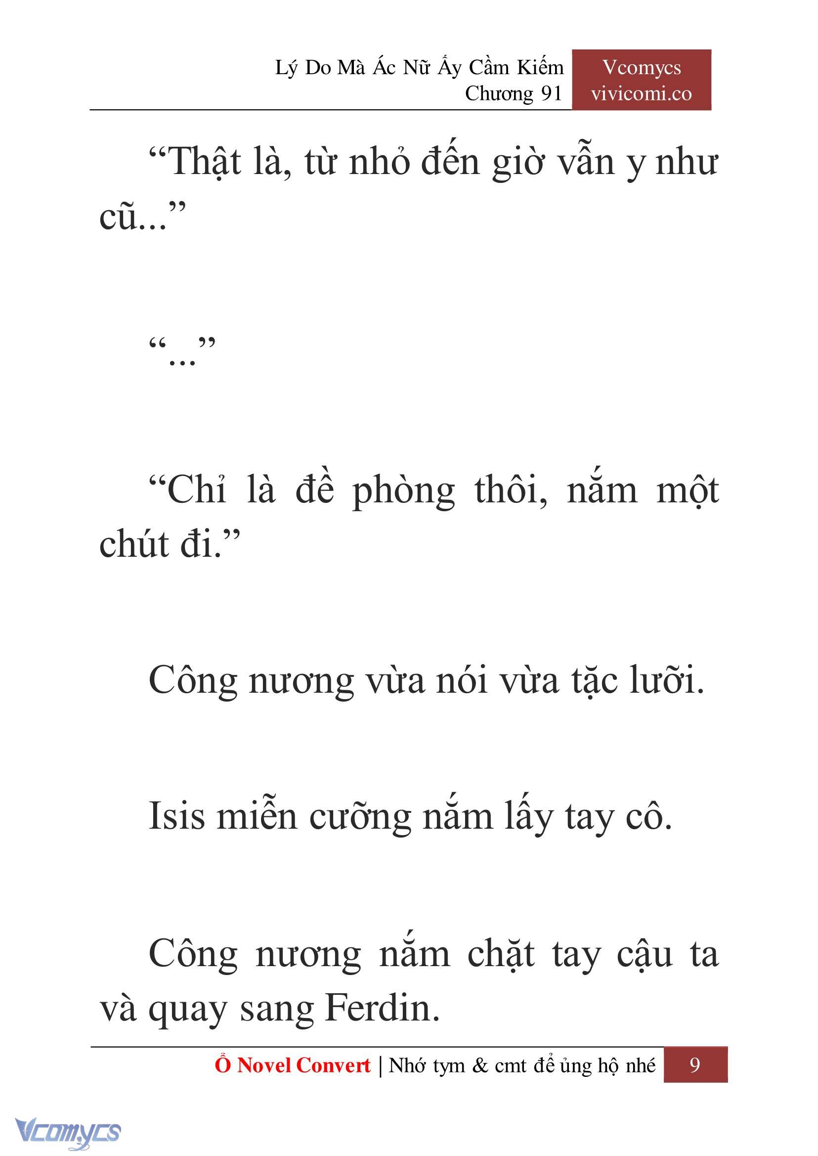[Novel] Lý Do Mà Ác Nữ Ấy Cầm Kiếm Chap 91 - Next Chap 92