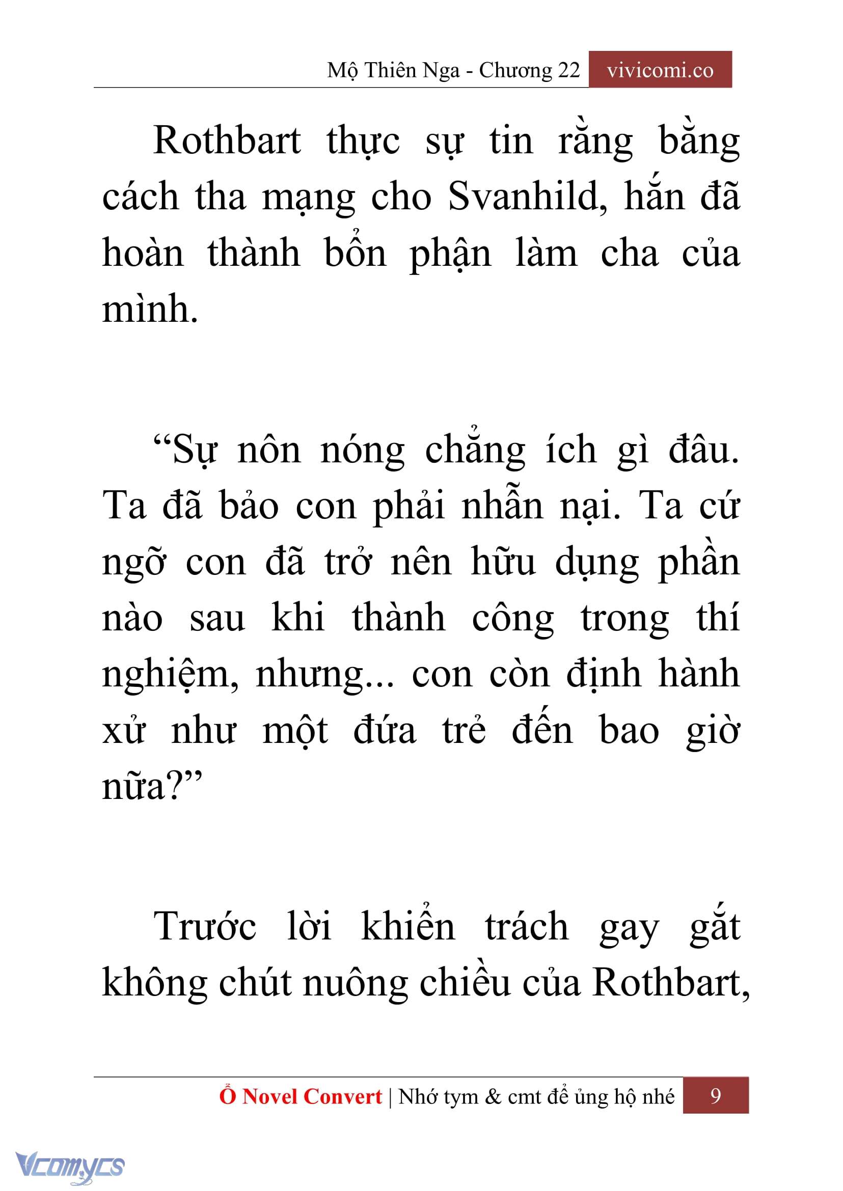 [Novel] Mộ Thiên Nga Chap 22 - Next Chap 23