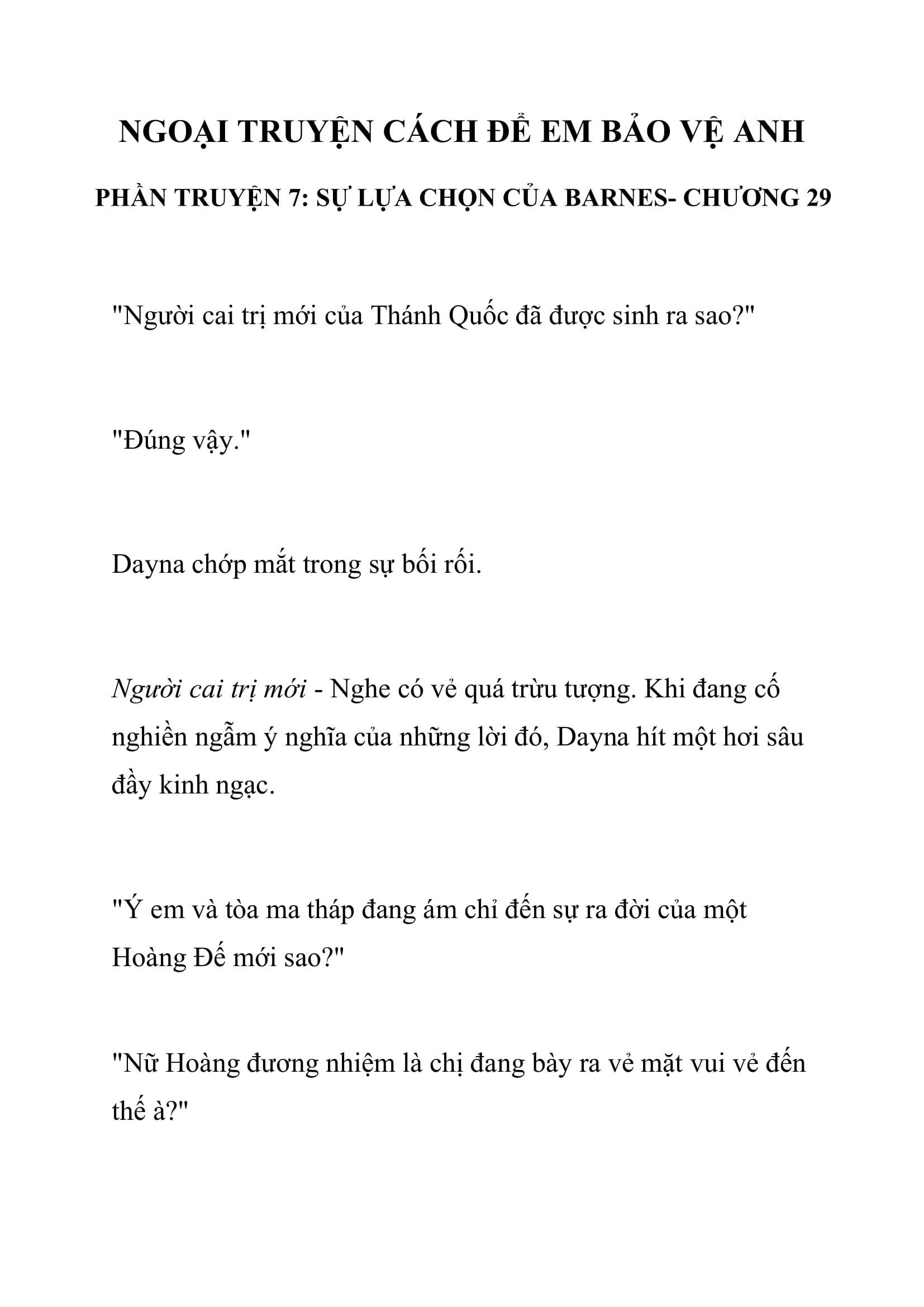 [NOVEL] Ngoại Truyện Cách Để Em Bảo Vệ Anh Chap 29 - Trang 2