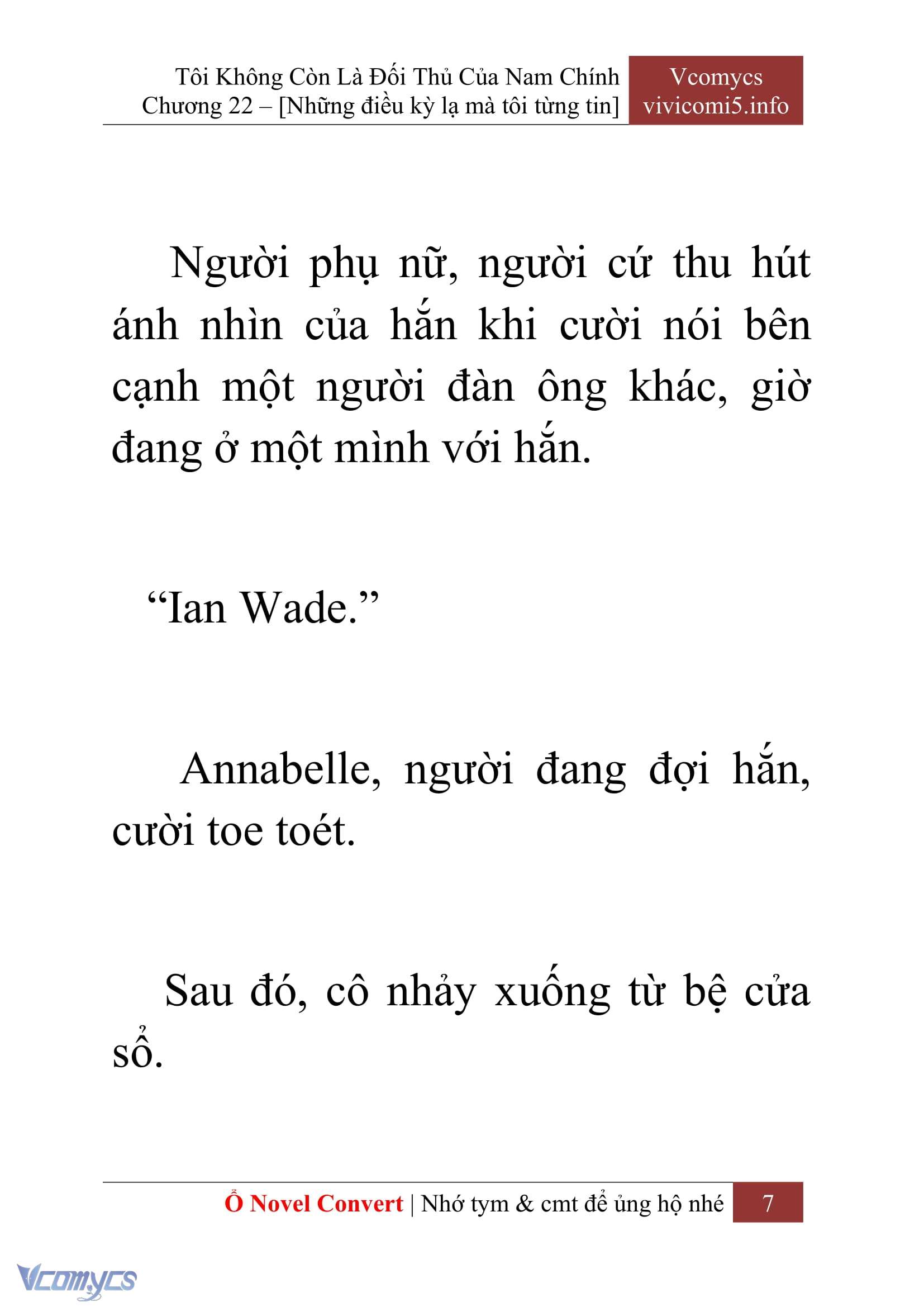 [Novel] Tôi Không Còn Là Đối Thủ Của Nam Chính Chap 22 - Trang 2