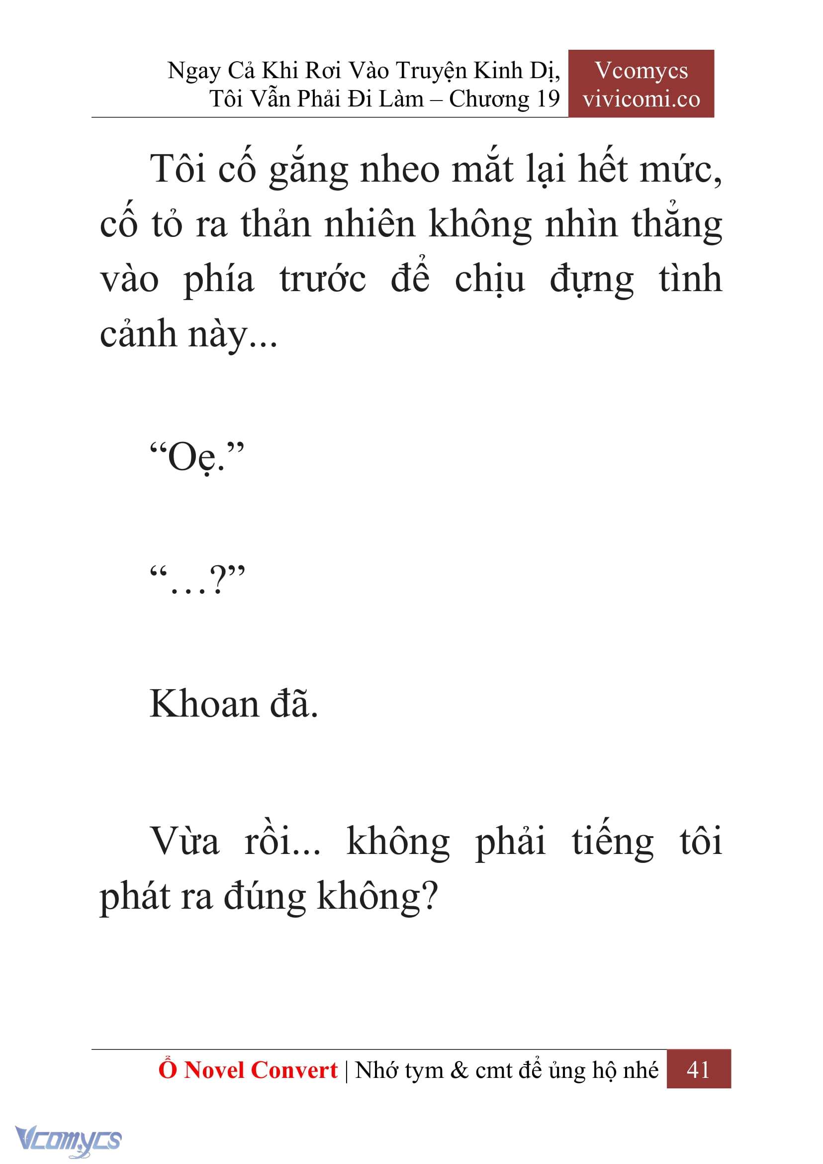 [Novel] Ngay Cả Khi Rơi Vào Truyện Kinh Dị, Tôi Vẫn Phải Đi Làm Chap 19 - Trang 2