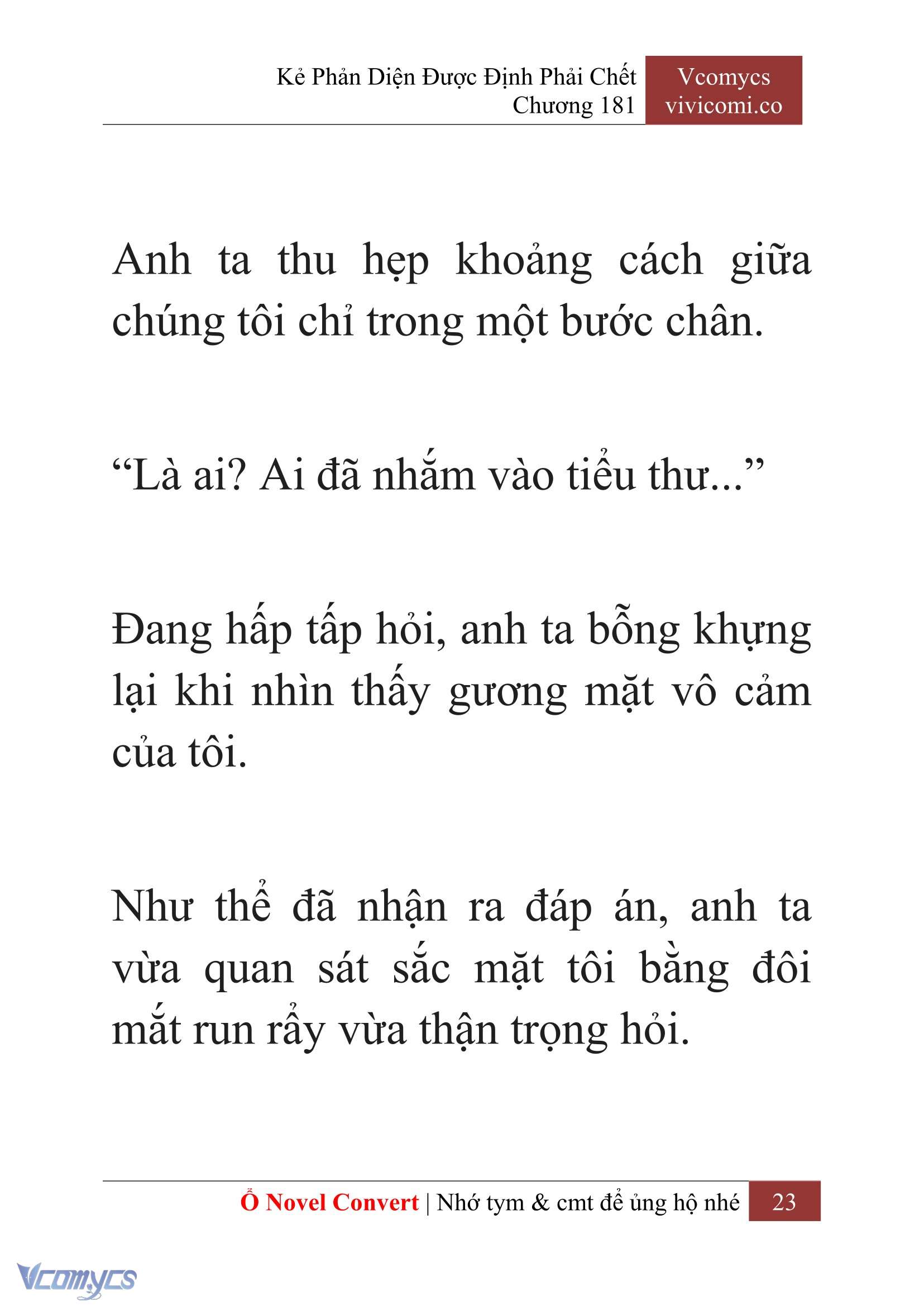 [Novel] Kẻ Phản Diện Được Định Phải Chết Chap 181 - Trang 2