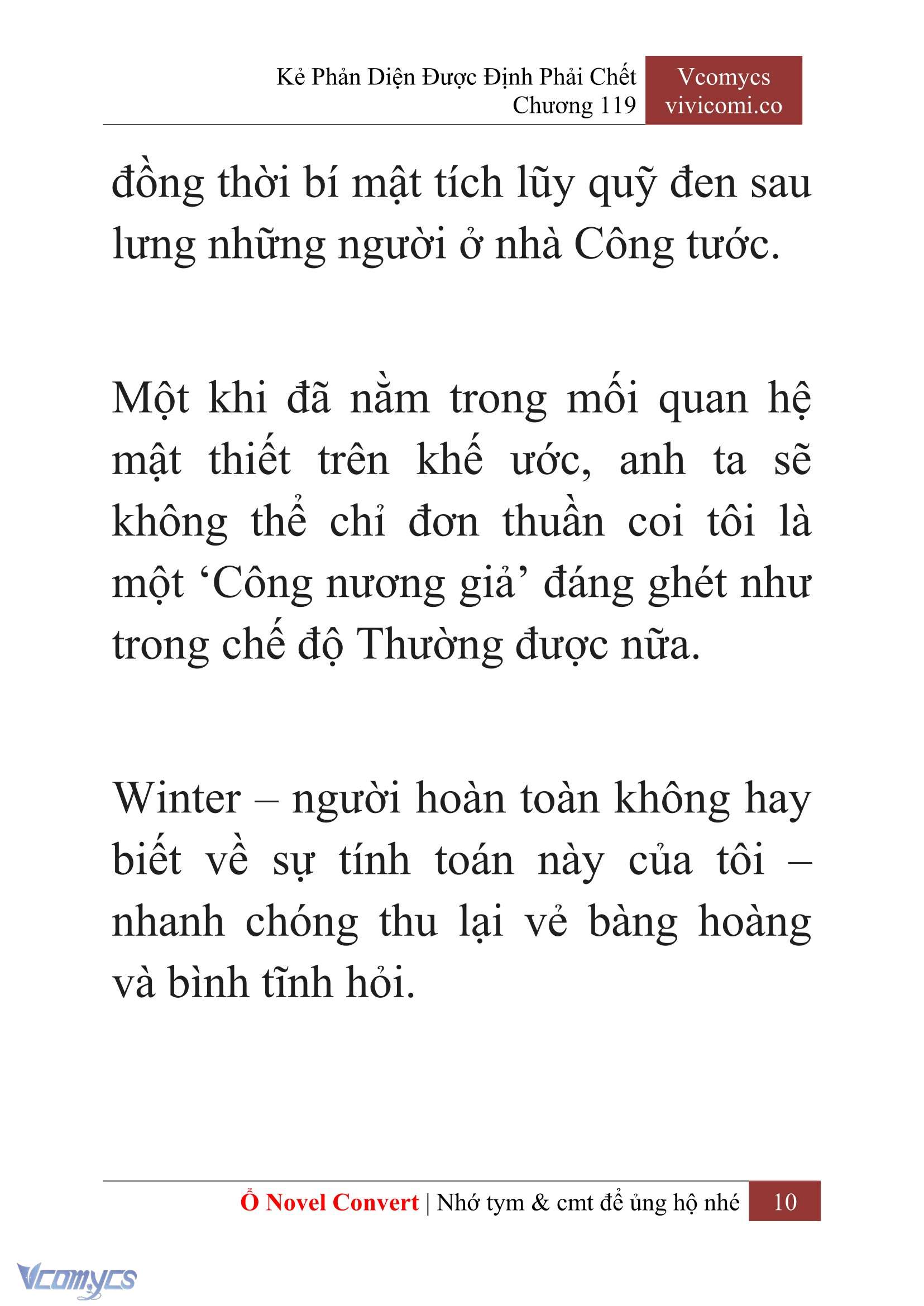 [Novel] Kẻ Phản Diện Được Định Phải Chết Chap 119 - Next Chap 120
