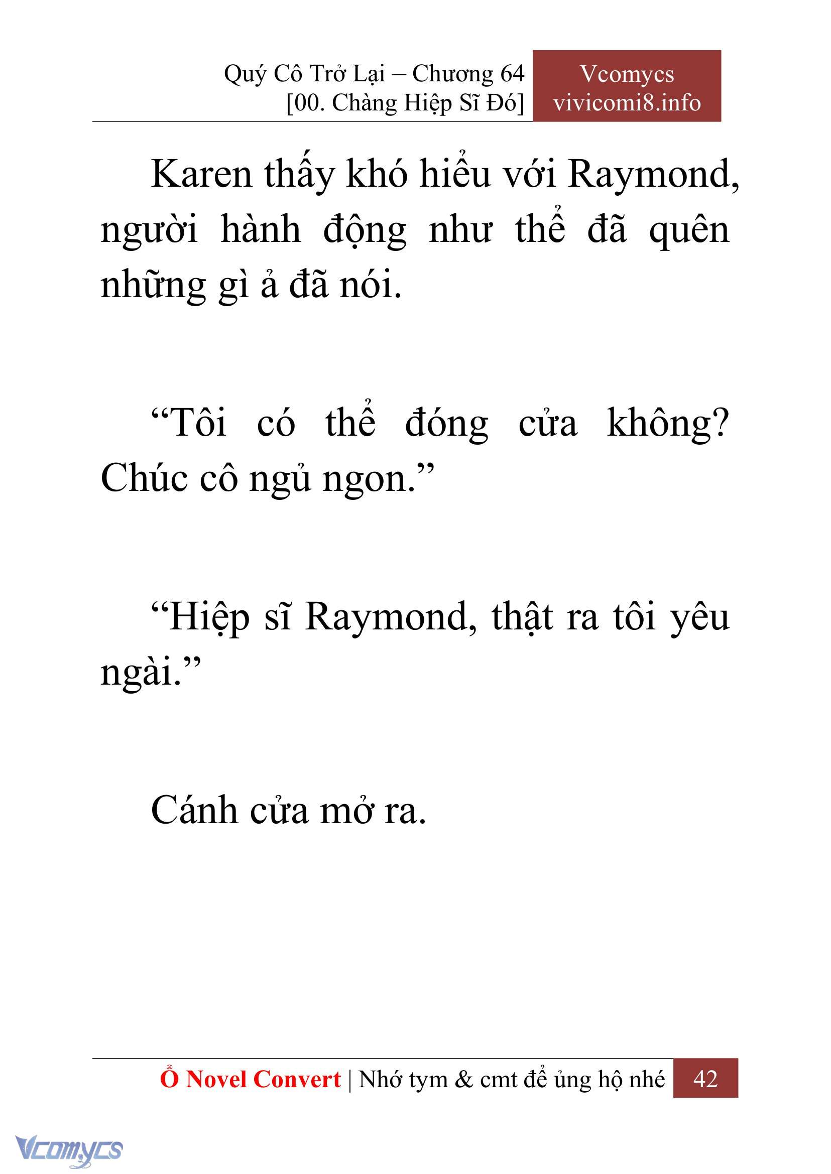 [Novel] Quý Cô Trở Lại Chap 64 - Trang 2