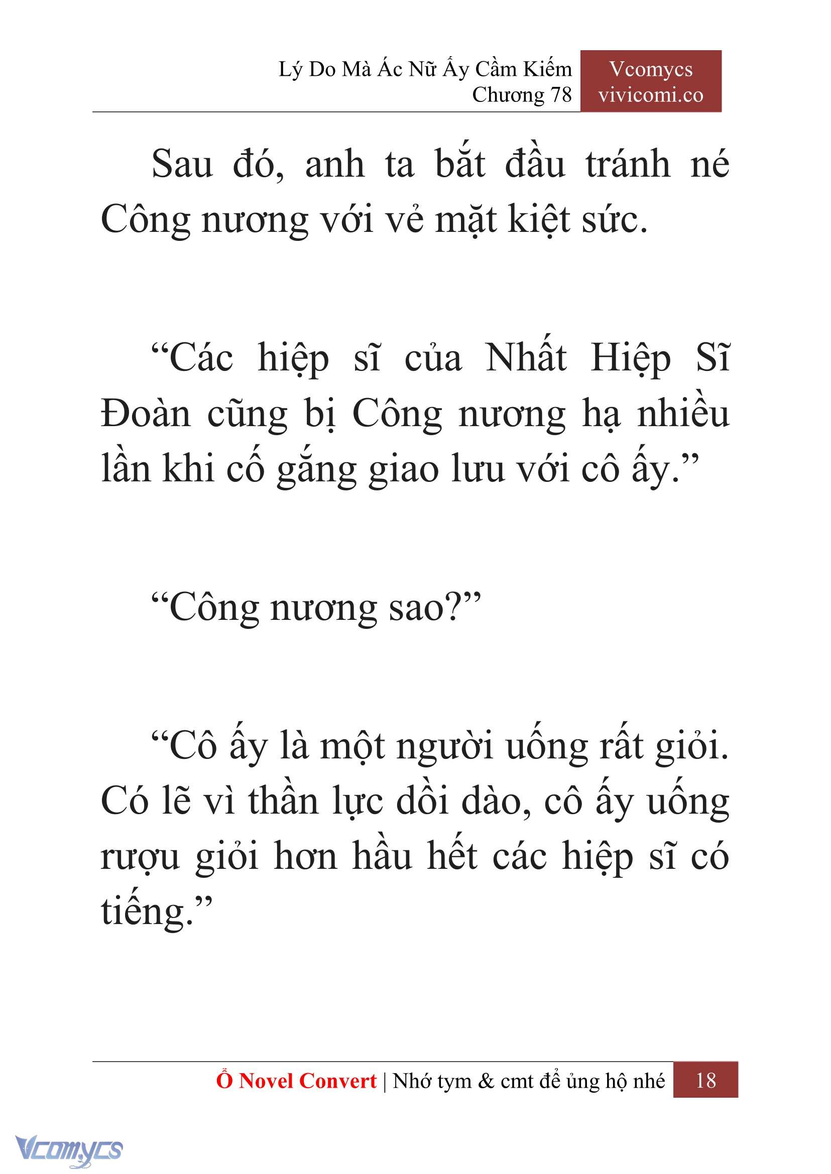 [Novel] Lý Do Mà Ác Nữ Ấy Cầm Kiếm Chap 78 - Next Chap 79