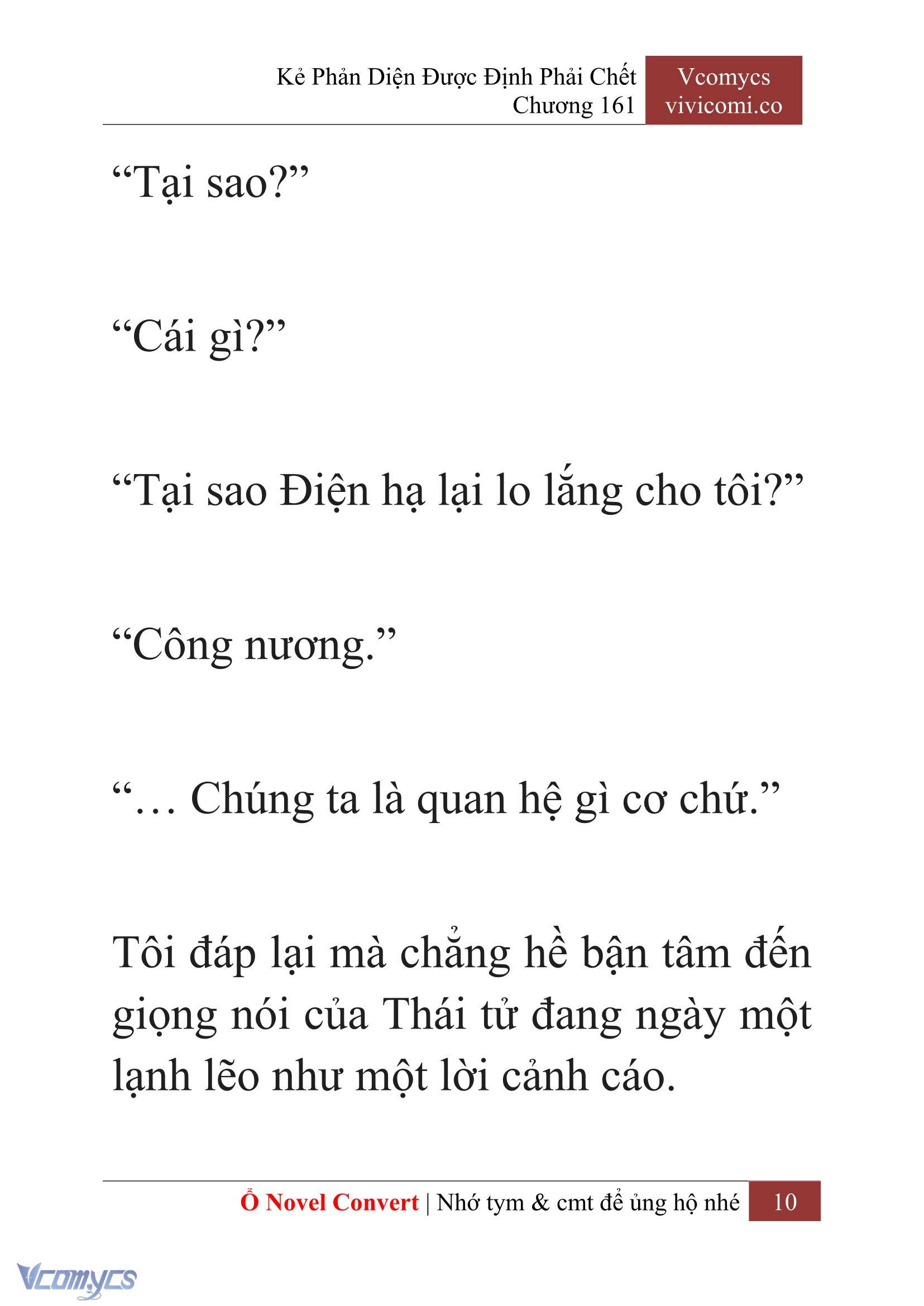 [Novel] Kẻ Phản Diện Được Định Phải Chết Chap 161 - Trang 2