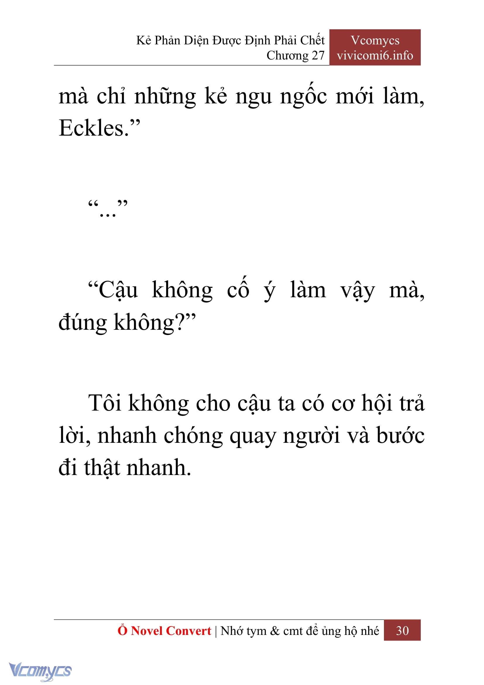 [Novel] Kẻ Phản Diện Được Định Phải Chết Chap 27 - Trang 2