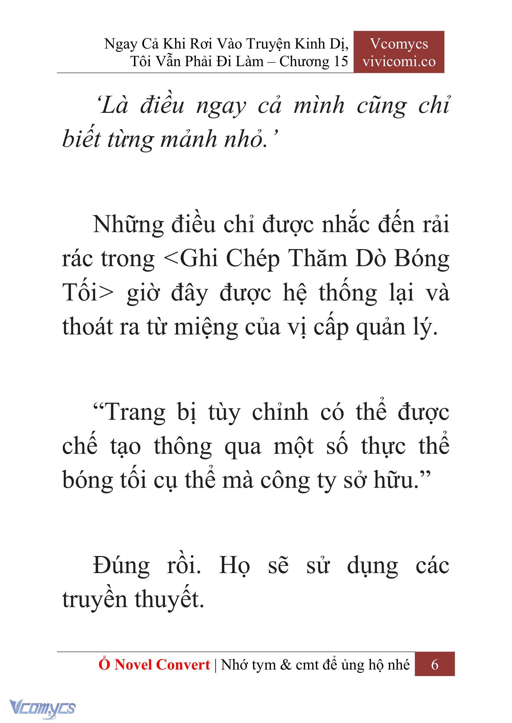 [Novel] Ngay Cả Khi Rơi Vào Truyện Kinh Dị, Tôi Vẫn Phải Đi Làm Chap 15 - Trang 2