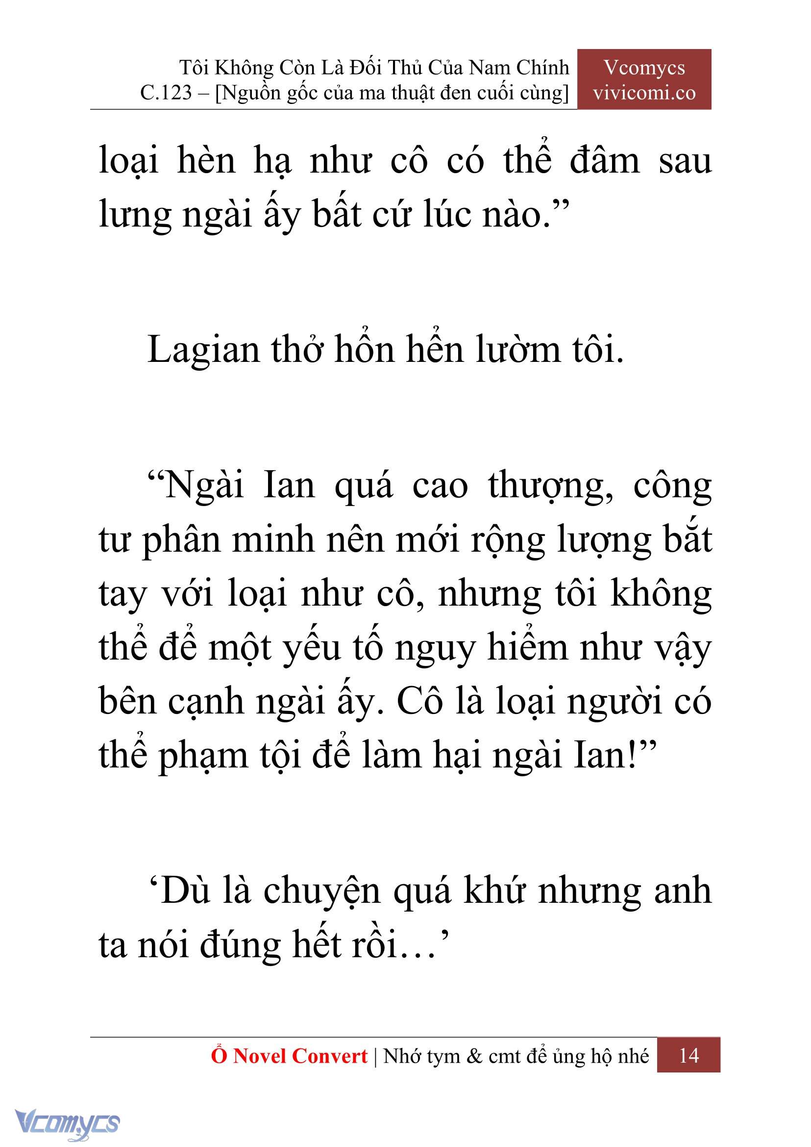 [Novel] Tôi Không Còn Là Đối Thủ Của Nam Chính Chap 123 - Trang 2