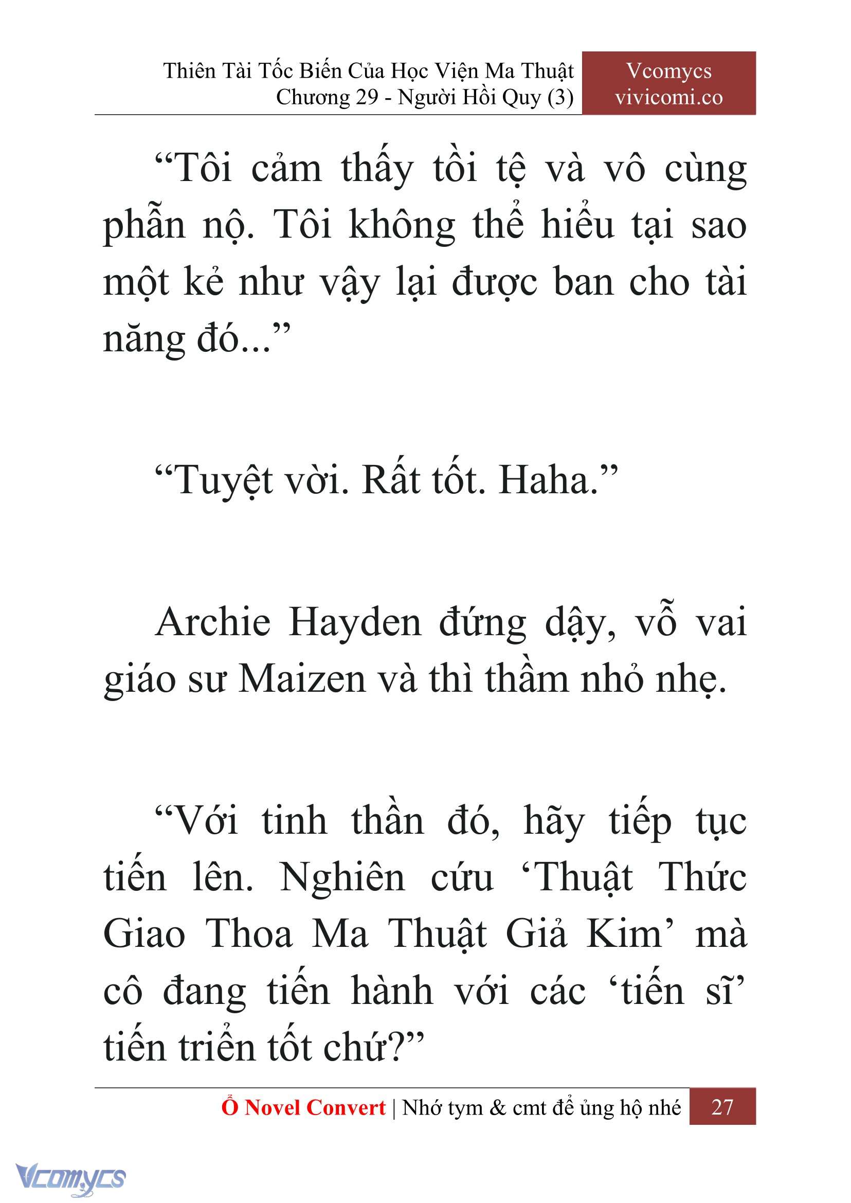 [Novel] Thiên Tài Tốc Biến Của Học Viện Ma Thuật Chap 29 - Trang 2