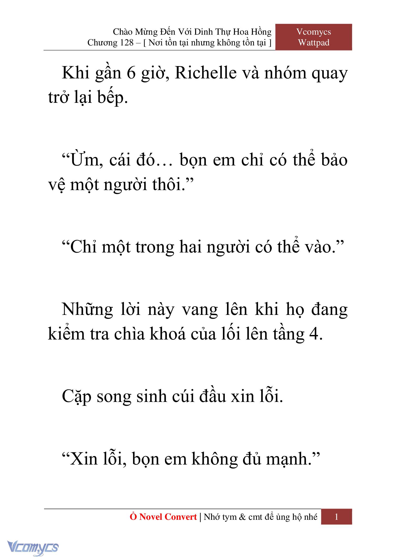 [Novel] Chào Mừng Đến Với Dinh Thự Hoa Hồng Chap 128 - Trang 2