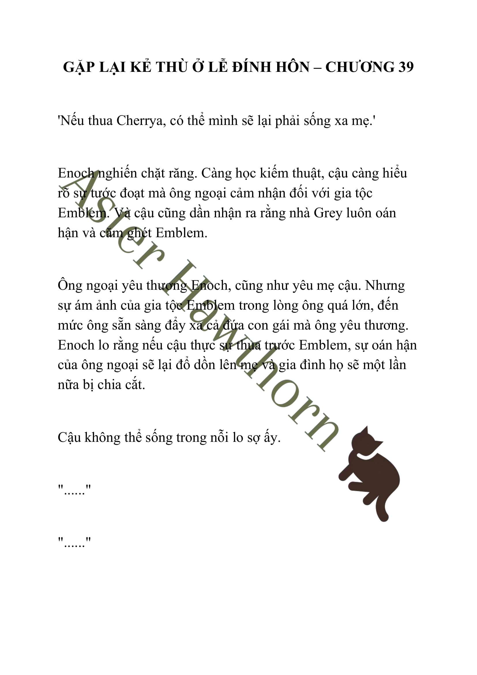 [NOVEL] Gặp Lại Kẻ Thù Ở Lễ Đính Hôn Chap 39 - Trang 2