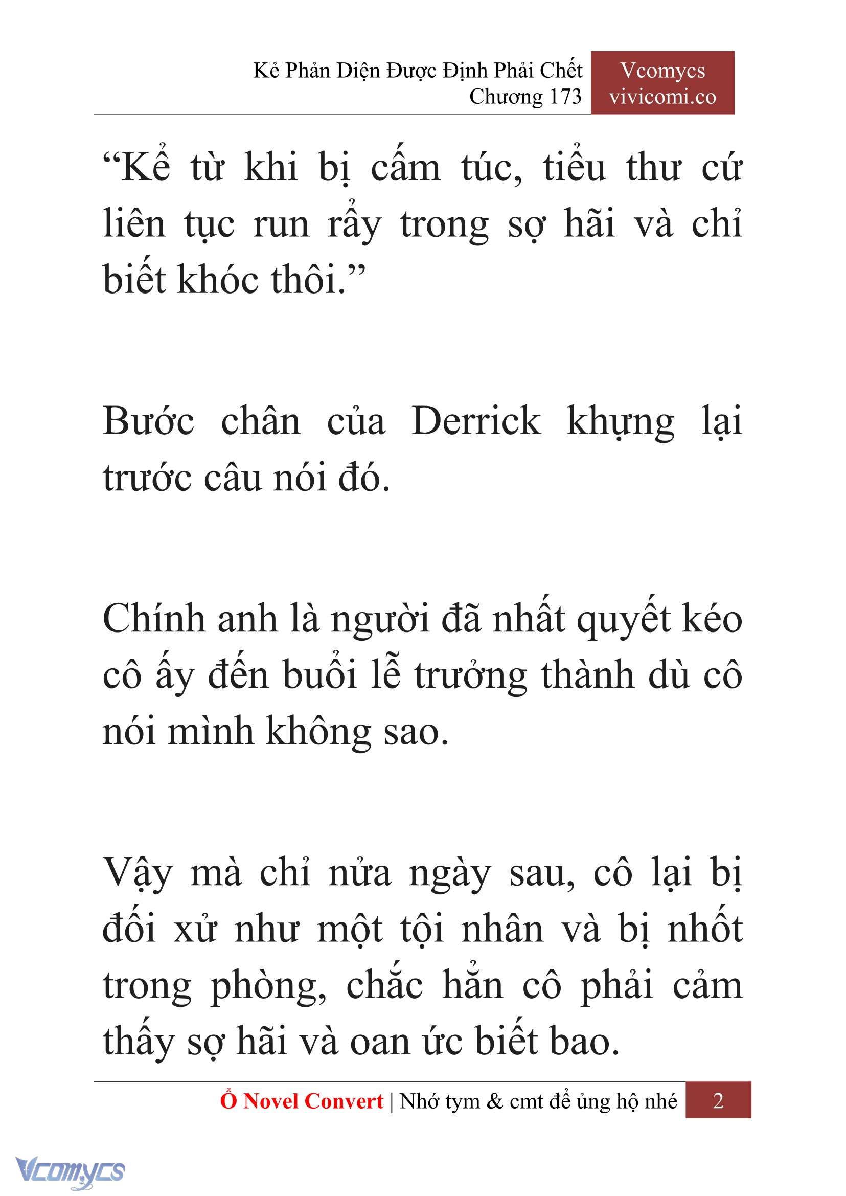 [Novel] Kẻ Phản Diện Được Định Phải Chết Chap 173 - Trang 2