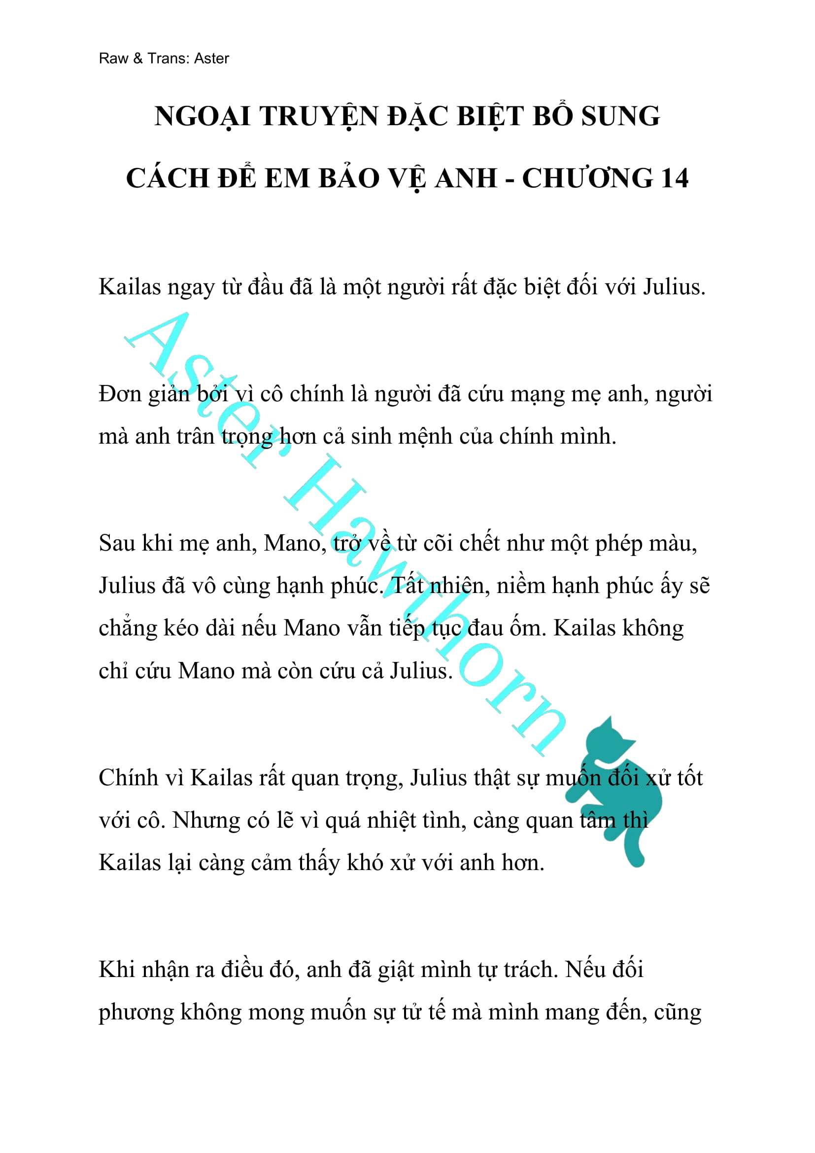 [NOVEL] Ngoại Truyện Cách Để Em Bảo Vệ Anh Chap 111 - Next Chap 112