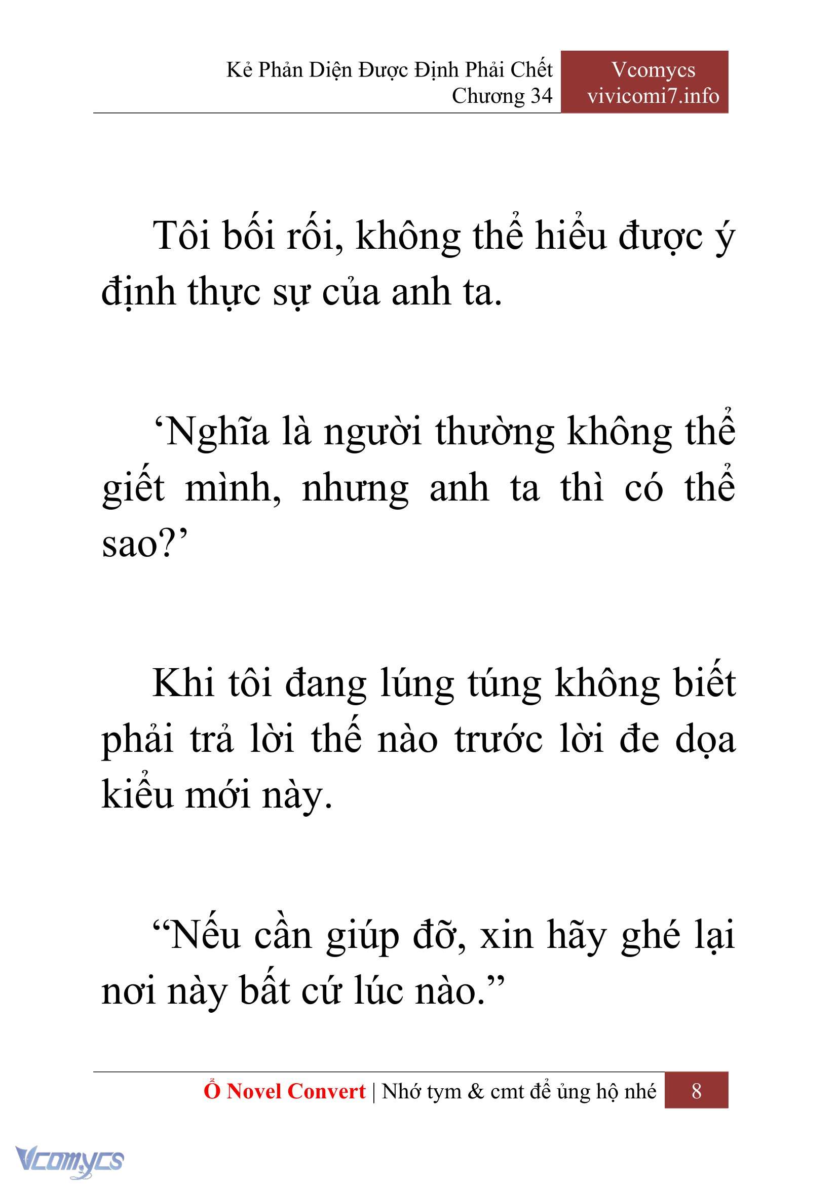 [Novel] Kẻ Phản Diện Được Định Phải Chết Chap 34 - Next Chap 35