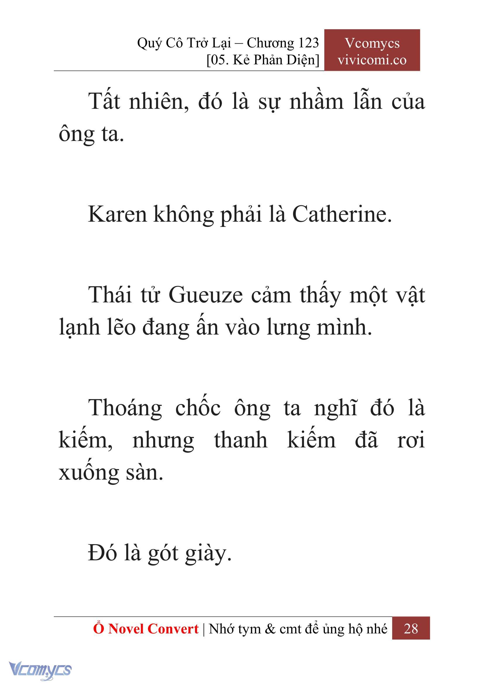 [Novel] Quý Cô Trở Lại Chap 123 - Trang 2