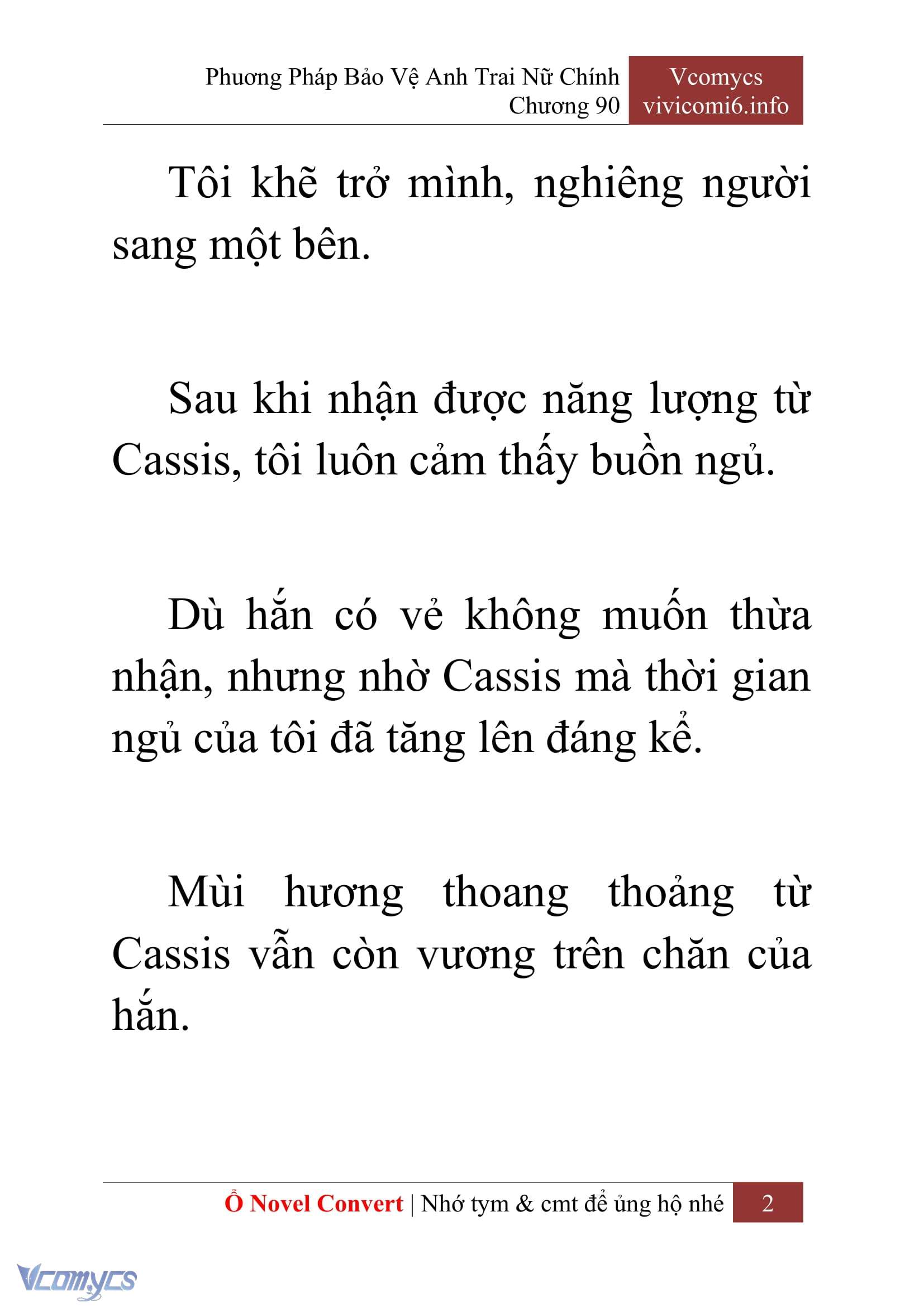 [Novel] Phương Pháp Bảo Vệ Anh Trai Nữ Chính Chap 90 - Trang 2