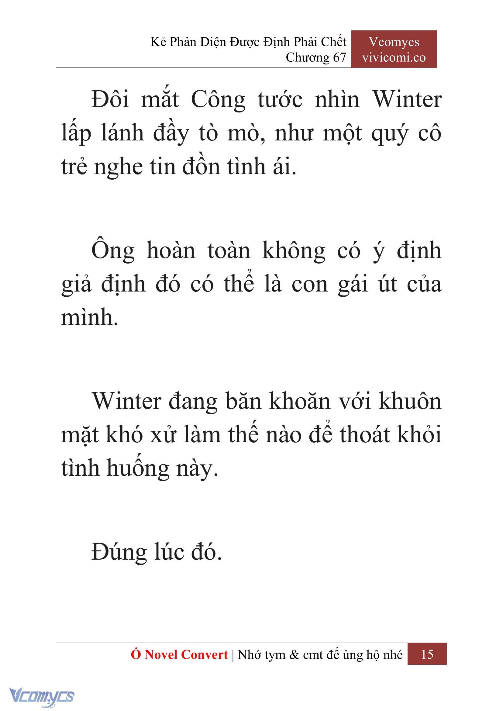 [Novel] Kẻ Phản Diện Được Định Phải Chết Chap 67 - Next Chap 68