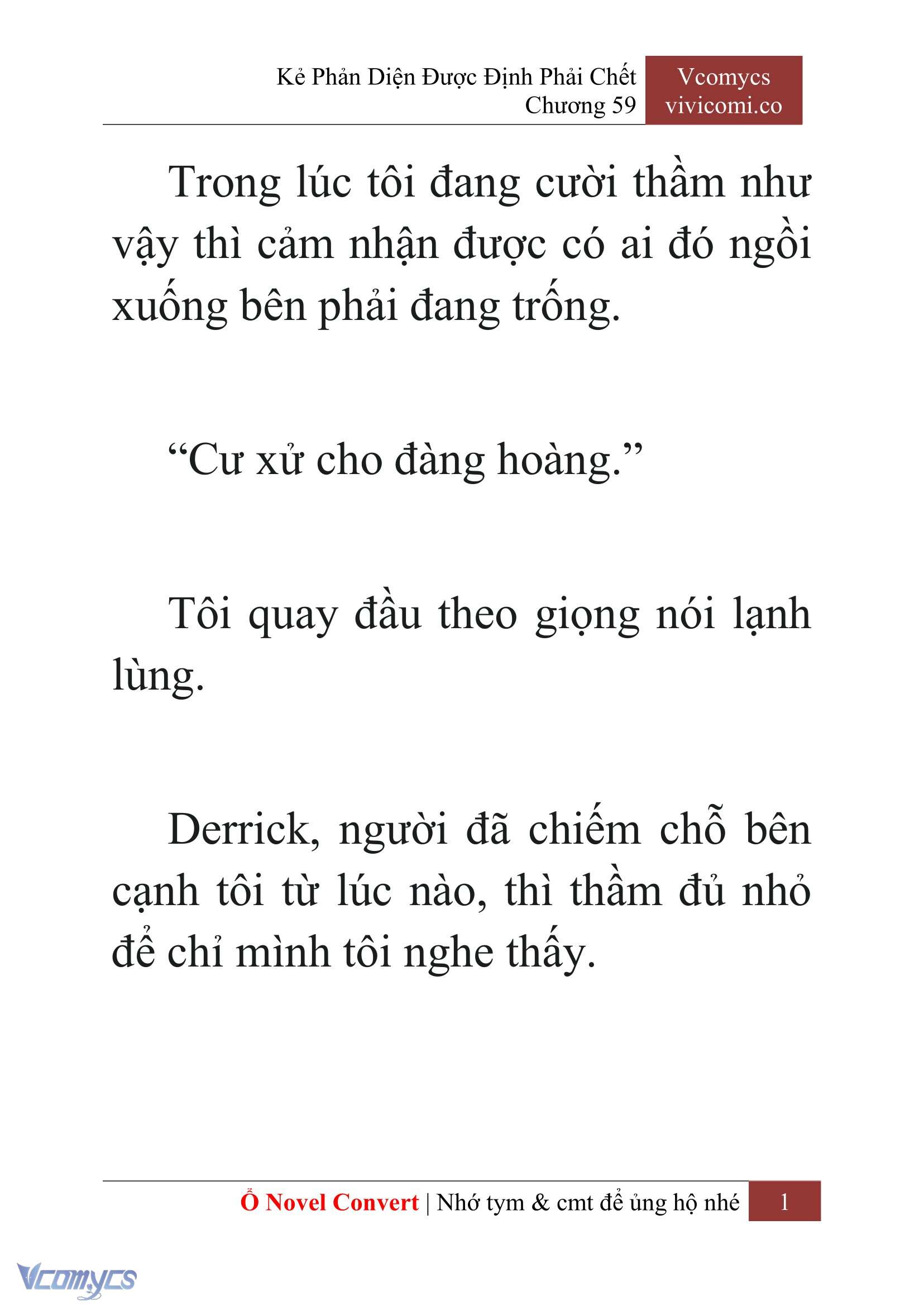 [Novel] Kẻ Phản Diện Được Định Phải Chết Chap 59 - Next Chap 60