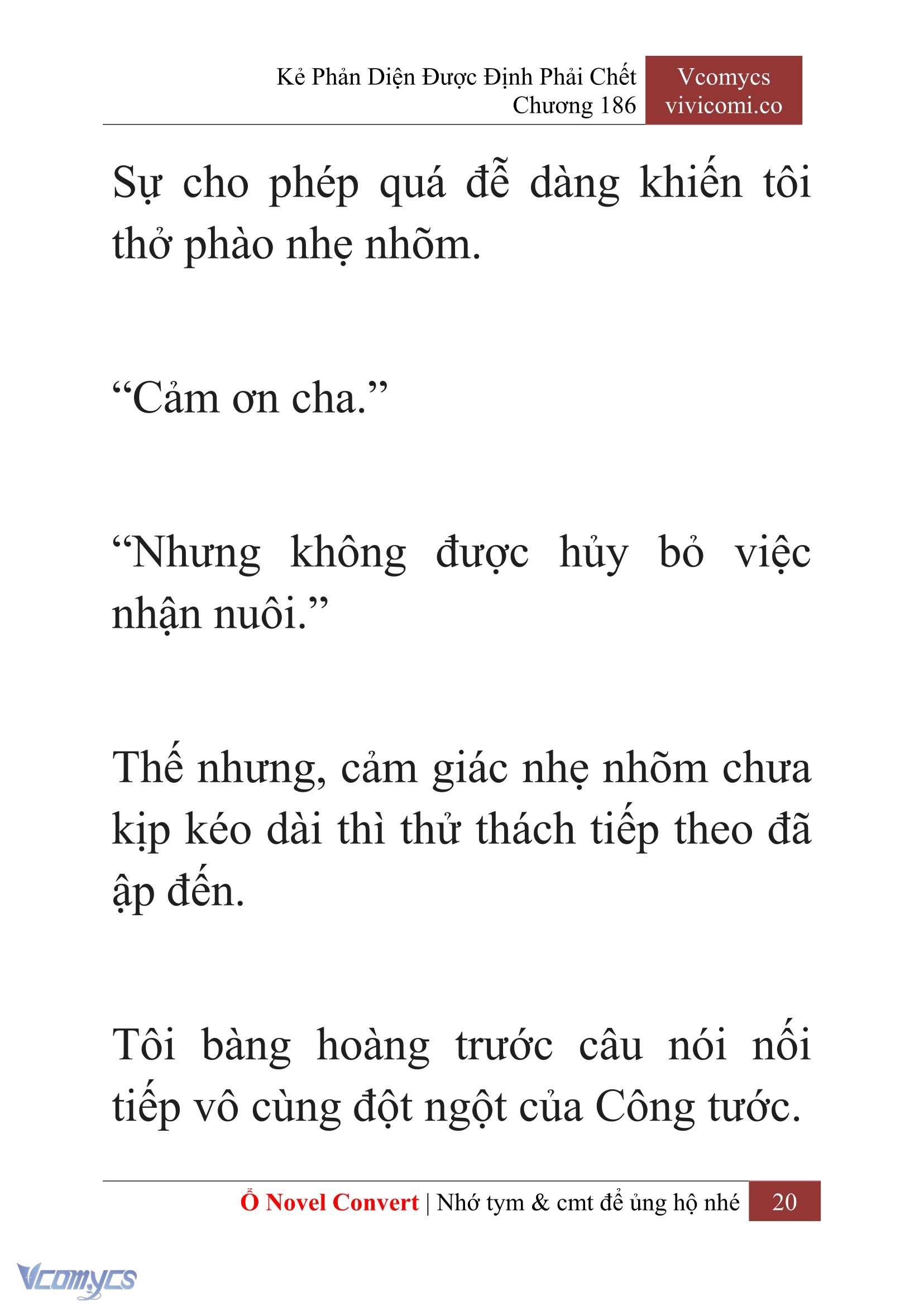 [Novel] Kẻ Phản Diện Được Định Phải Chết Chap 186 - Trang 2