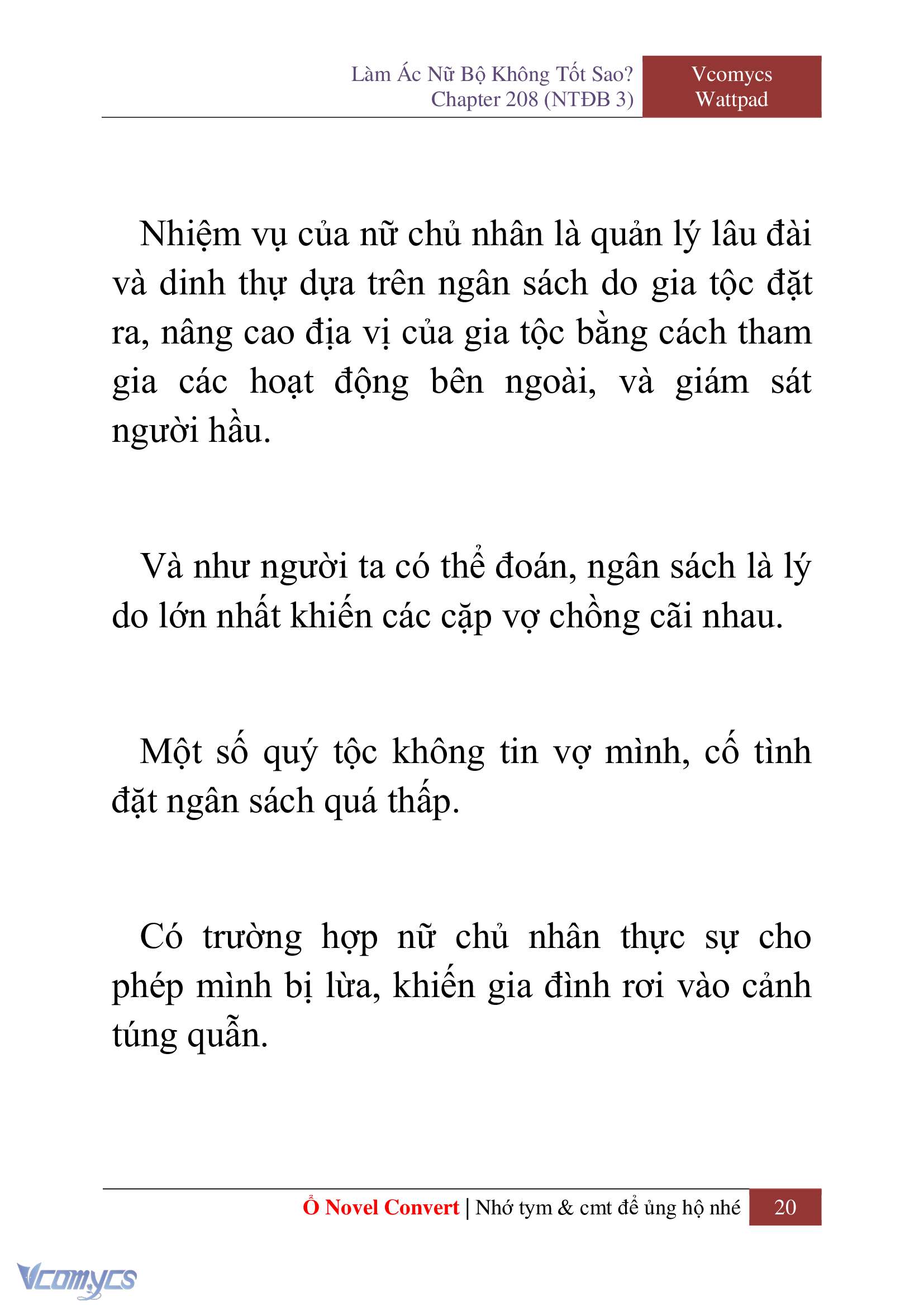 [Novel] Làm Ác Nữ Bộ Không Tốt Sao? Chap 208 - Trang 2