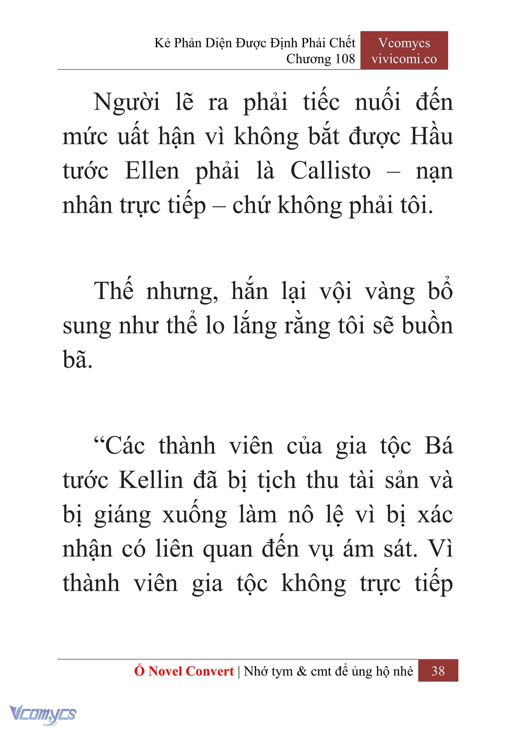 [Novel] Kẻ Phản Diện Được Định Phải Chết Chap 108 - Next Chap 109
