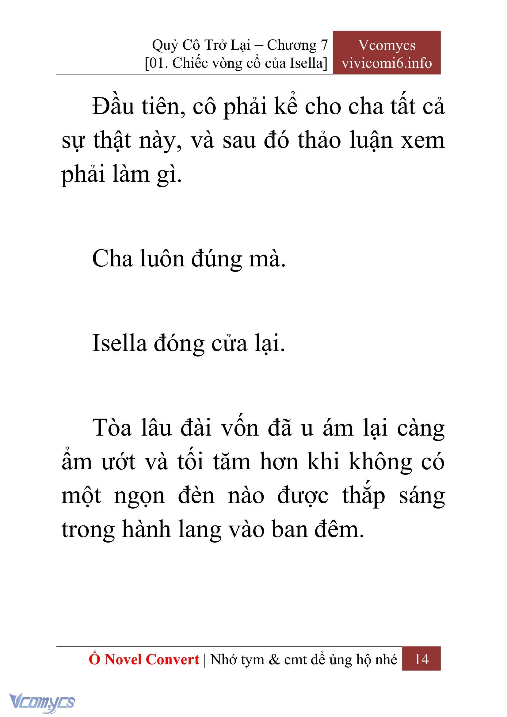 [Novel] Quý Cô Trở Lại Chap 7 - Trang 2