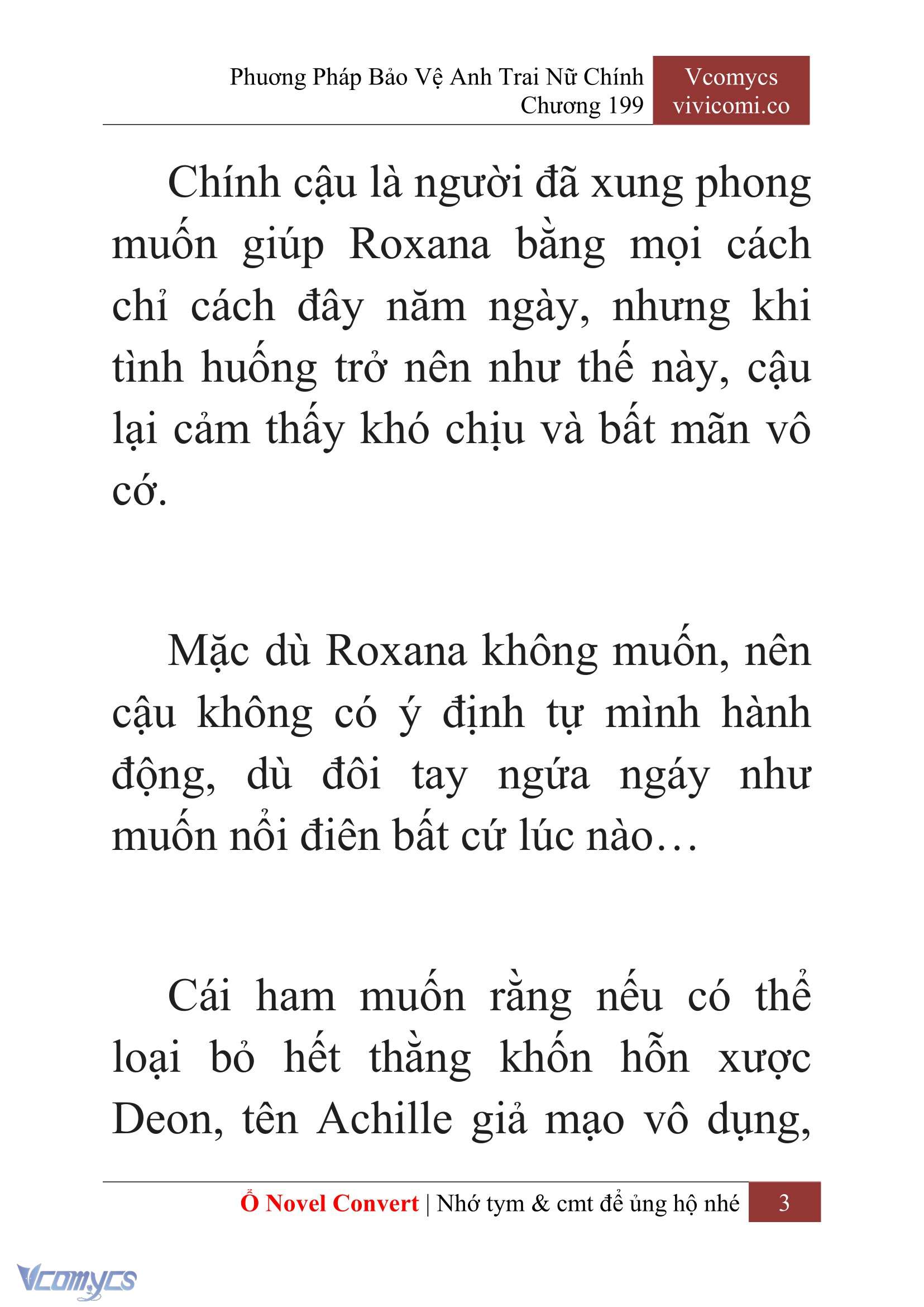 [Novel] Phương Pháp Bảo Vệ Anh Trai Nữ Chính Chap 199 - Trang 2