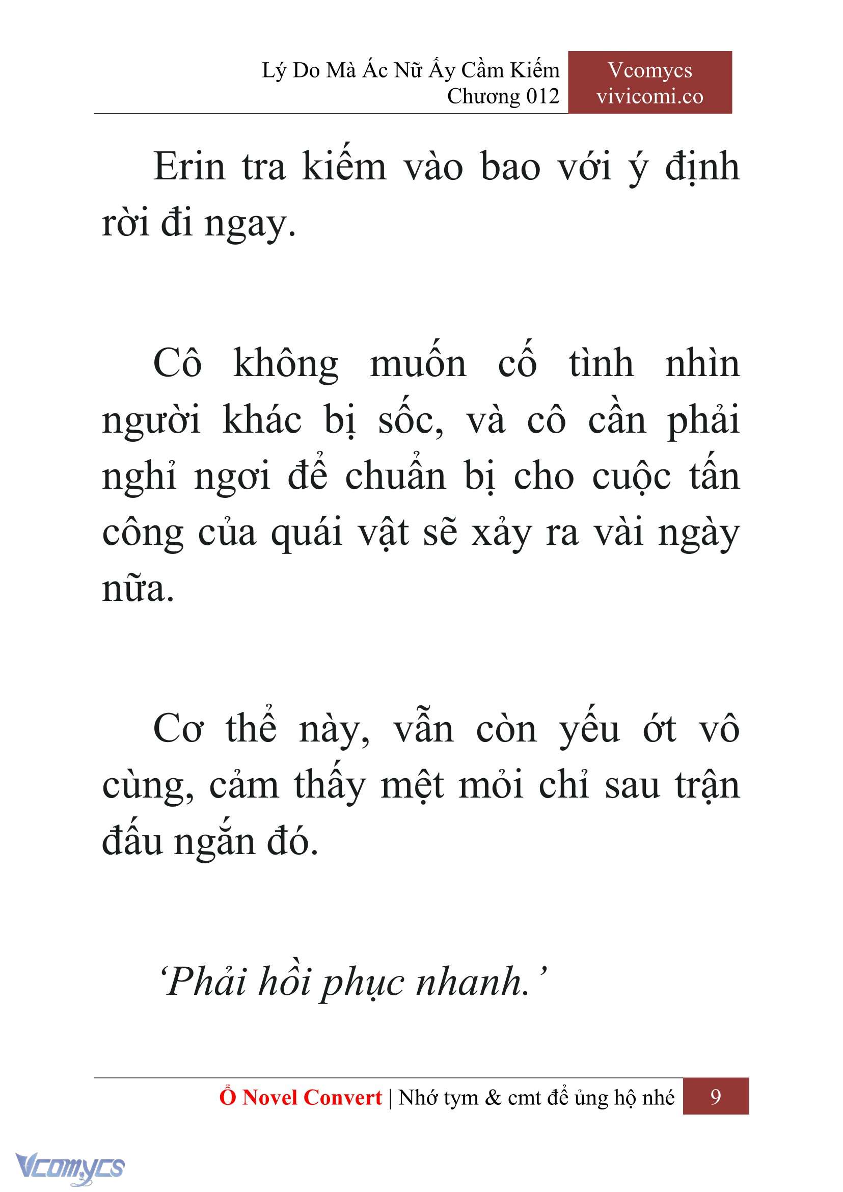 [Novel] Lý Do Mà Ác Nữ Ấy Cầm Kiếm Chap 12 - Next Chap 13