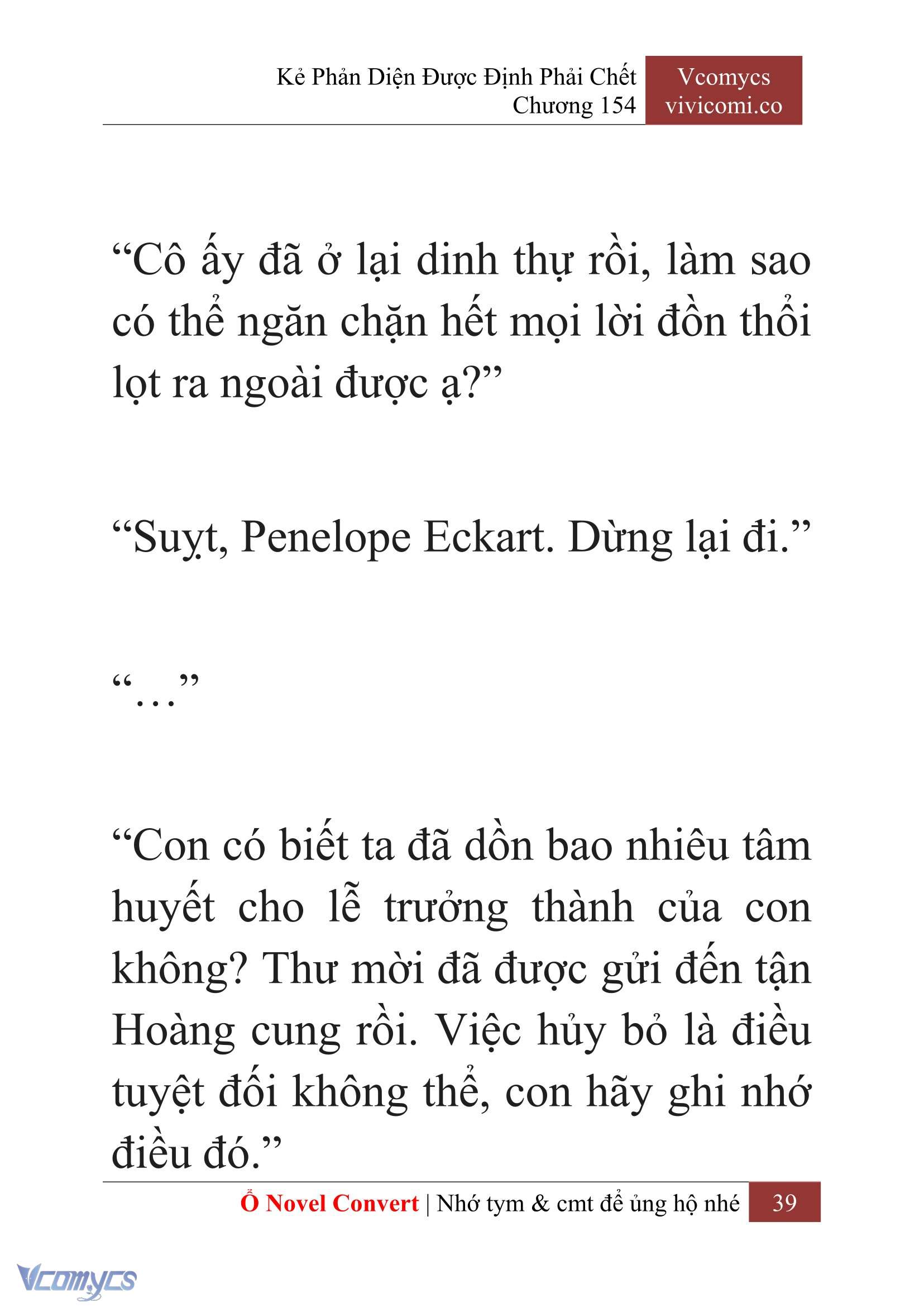 [Novel] Kẻ Phản Diện Được Định Phải Chết Chap 154 - Trang 2