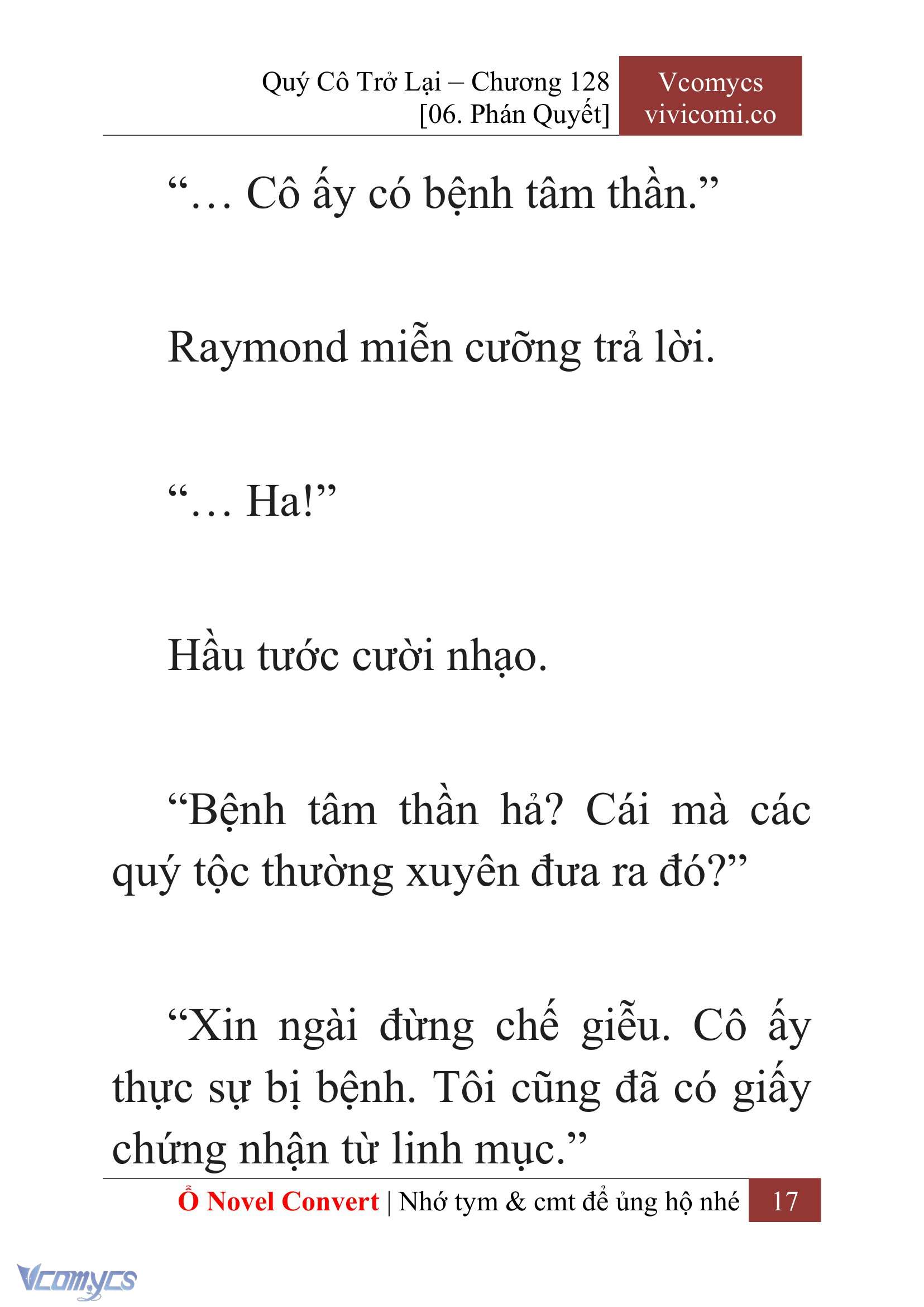 [Novel] Quý Cô Trở Lại Chap 128 - Trang 2