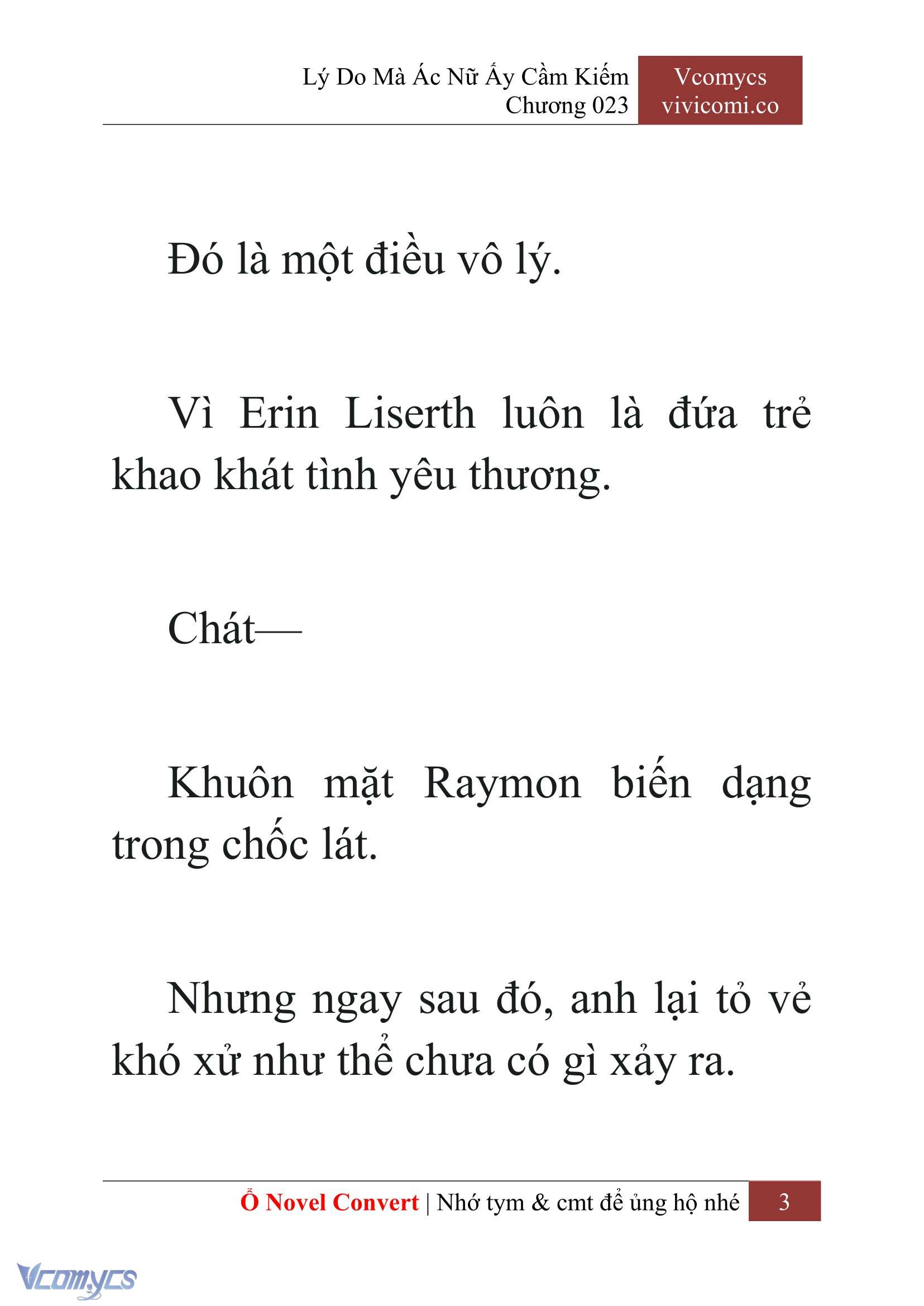 [Novel] Lý Do Mà Ác Nữ Ấy Cầm Kiếm Chap 23 - Trang 2
