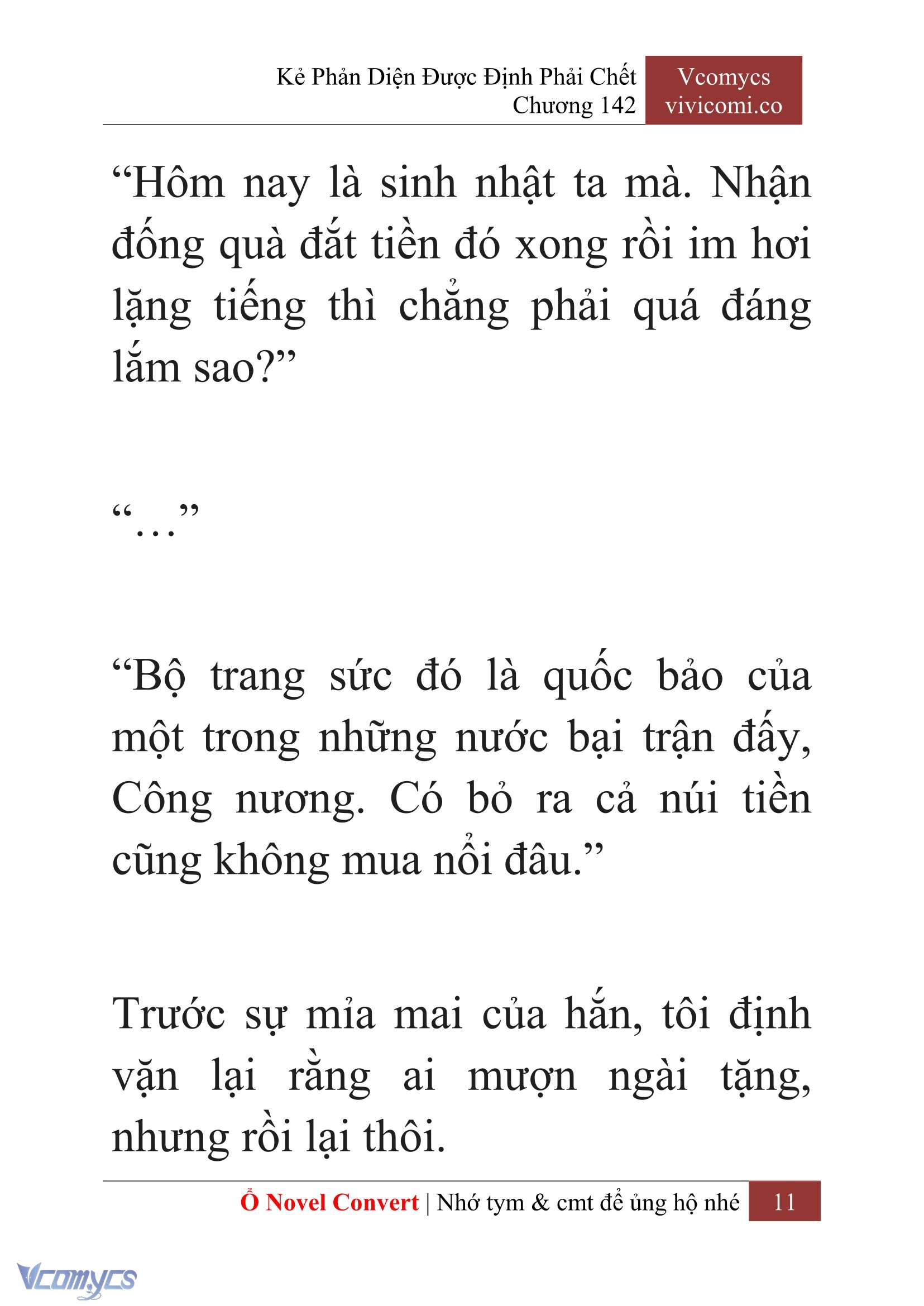 [Novel] Kẻ Phản Diện Được Định Phải Chết Chap 142 - Trang 2
