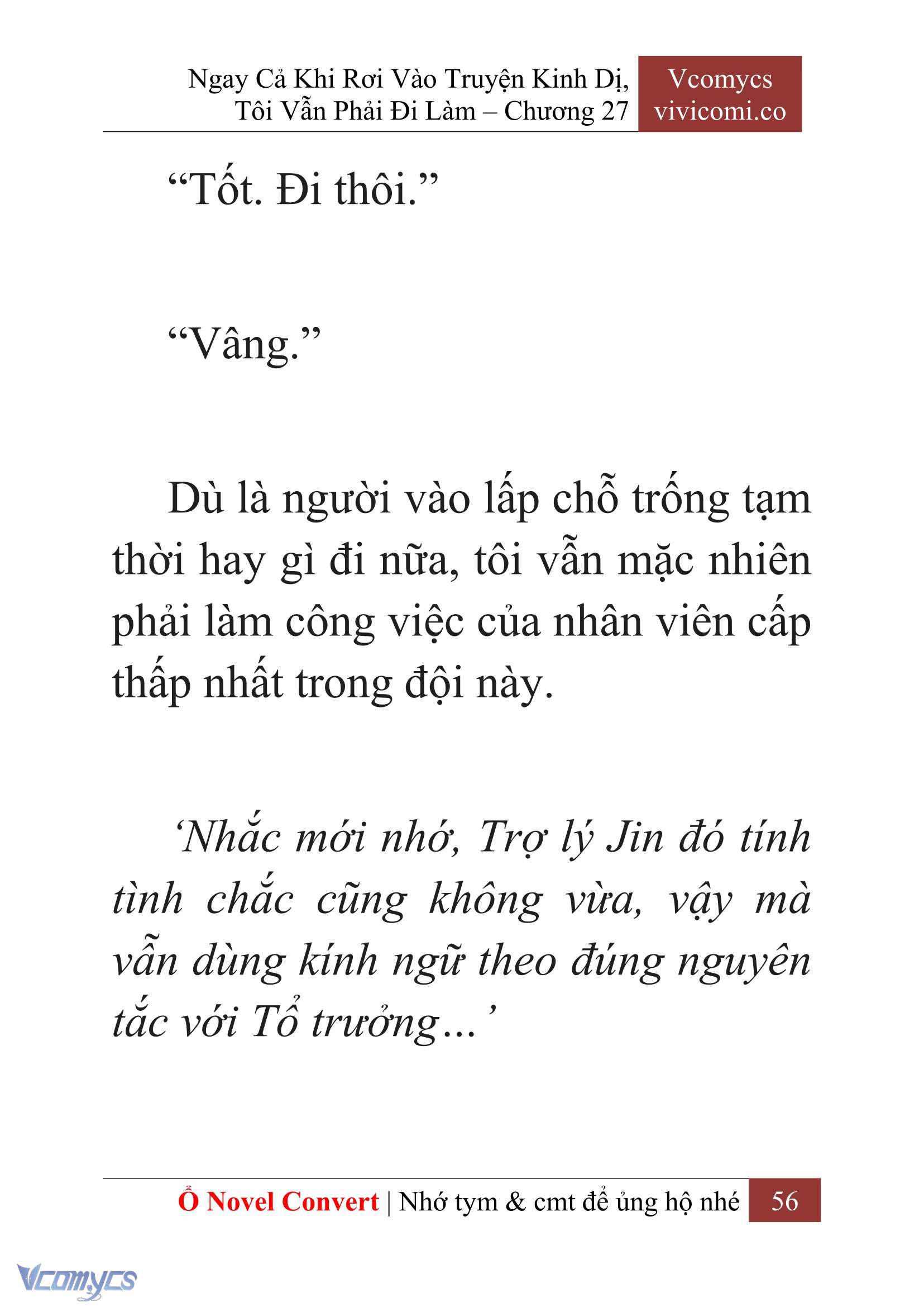 [Novel] Ngay Cả Khi Rơi Vào Truyện Kinh Dị, Tôi Vẫn Phải Đi Làm Chap 27 - Trang 2
