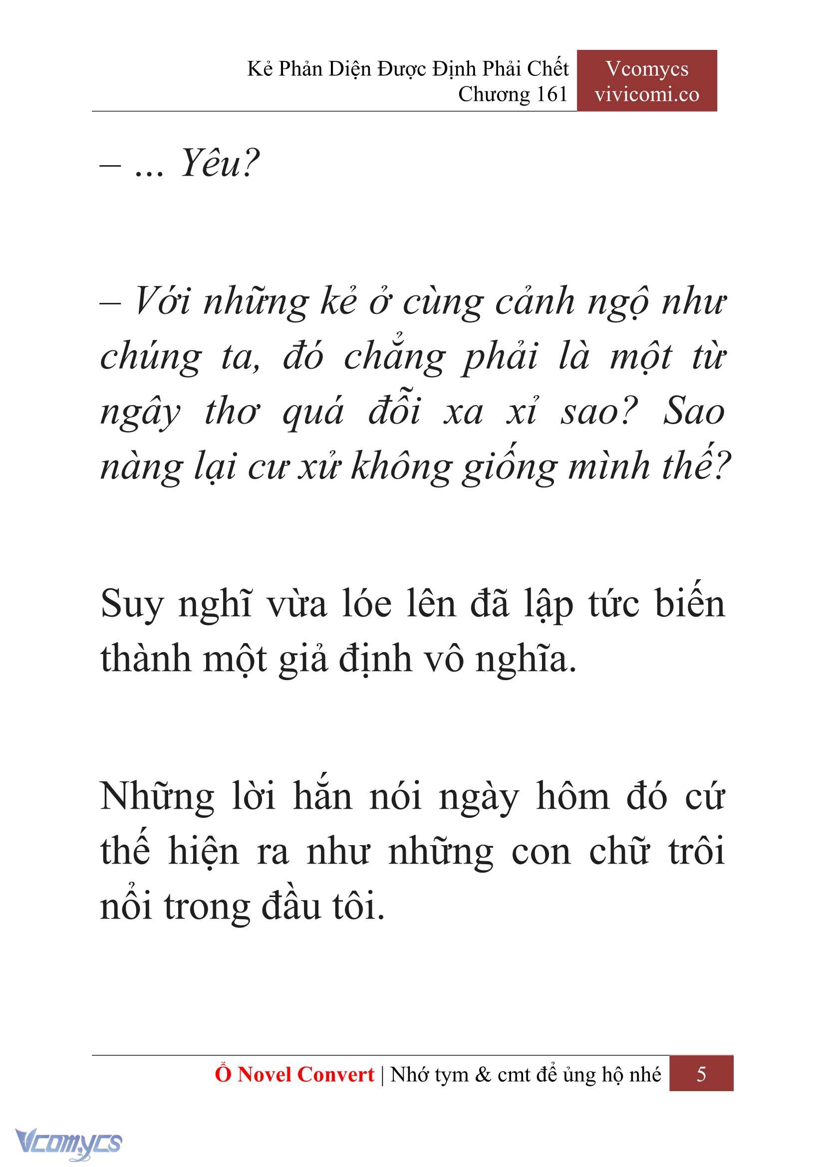 [Novel] Kẻ Phản Diện Được Định Phải Chết Chap 161 - Trang 2