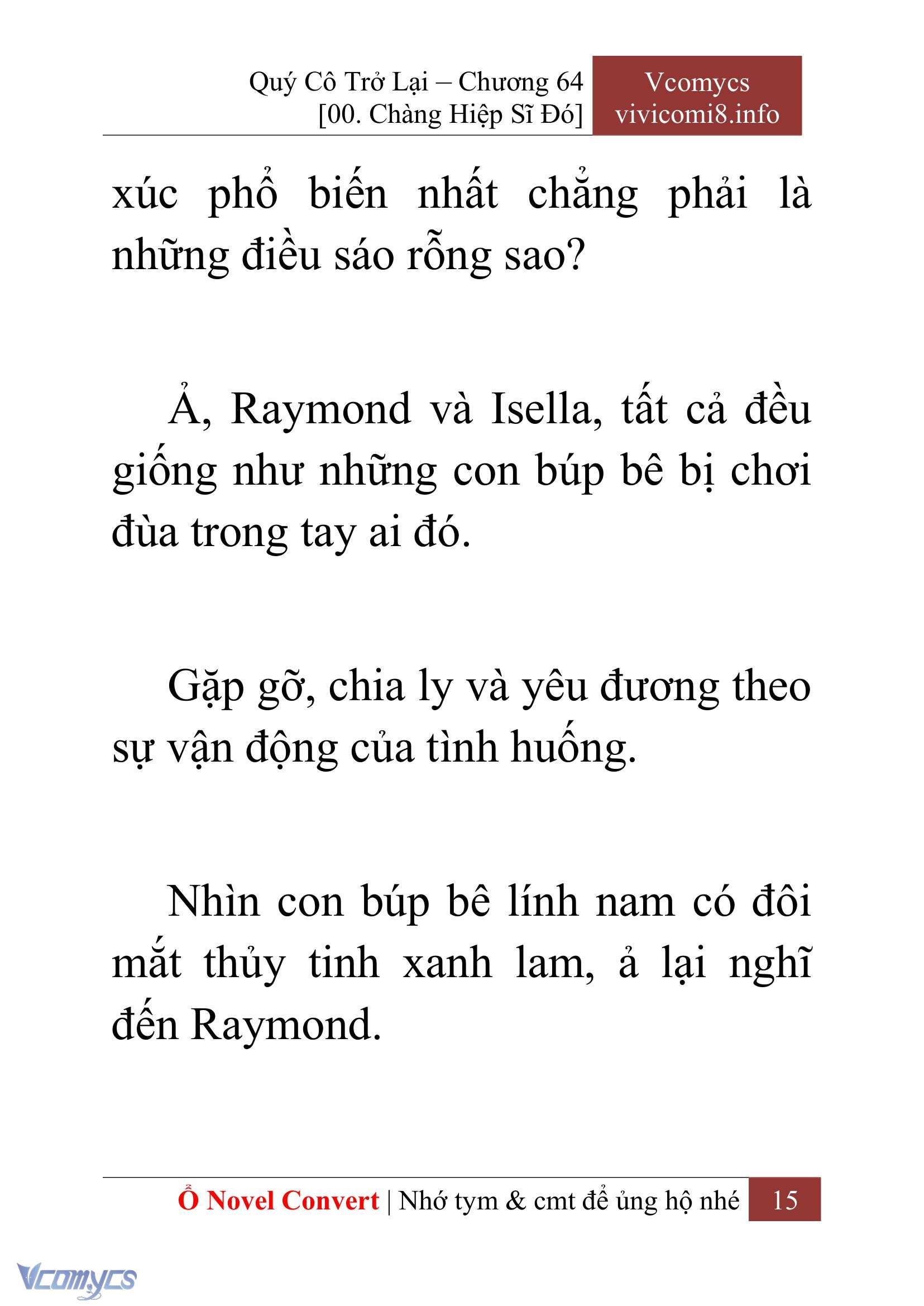 [Novel] Quý Cô Trở Lại Chap 64 - Trang 2