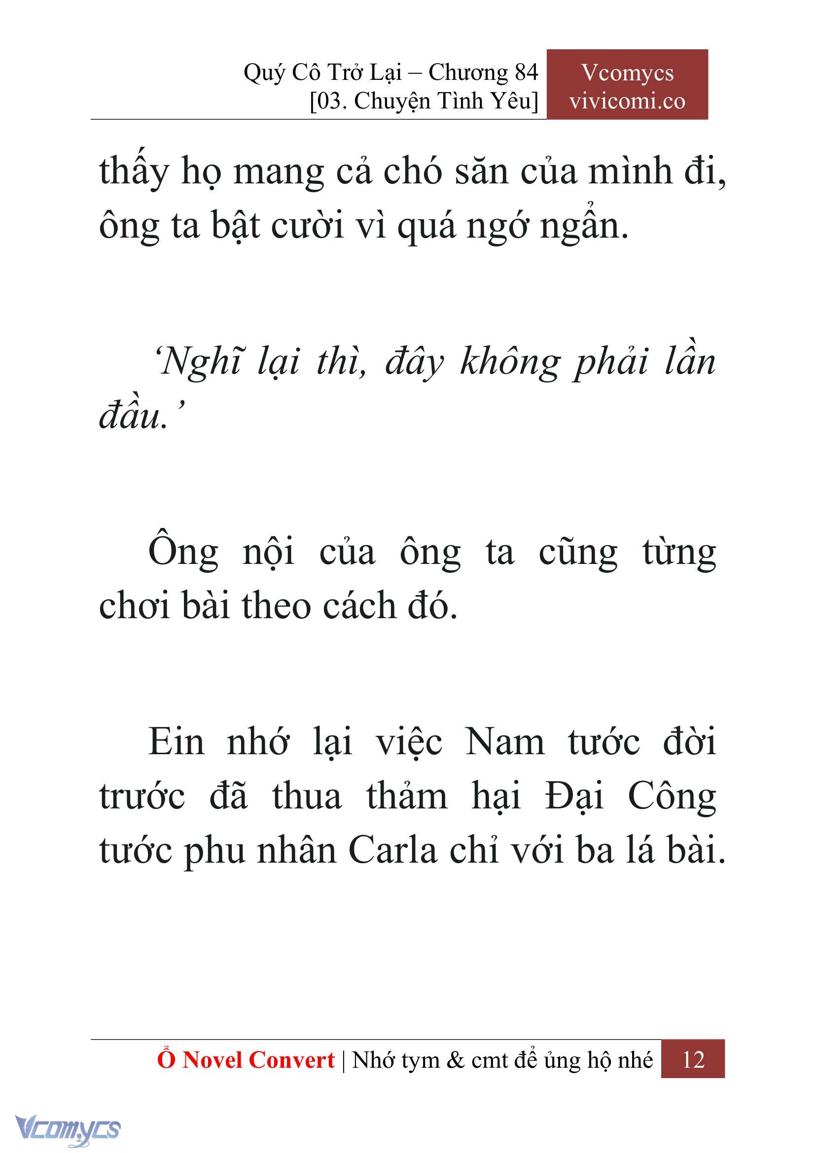 [Novel] Quý Cô Trở Lại Chap 84 - Trang 2