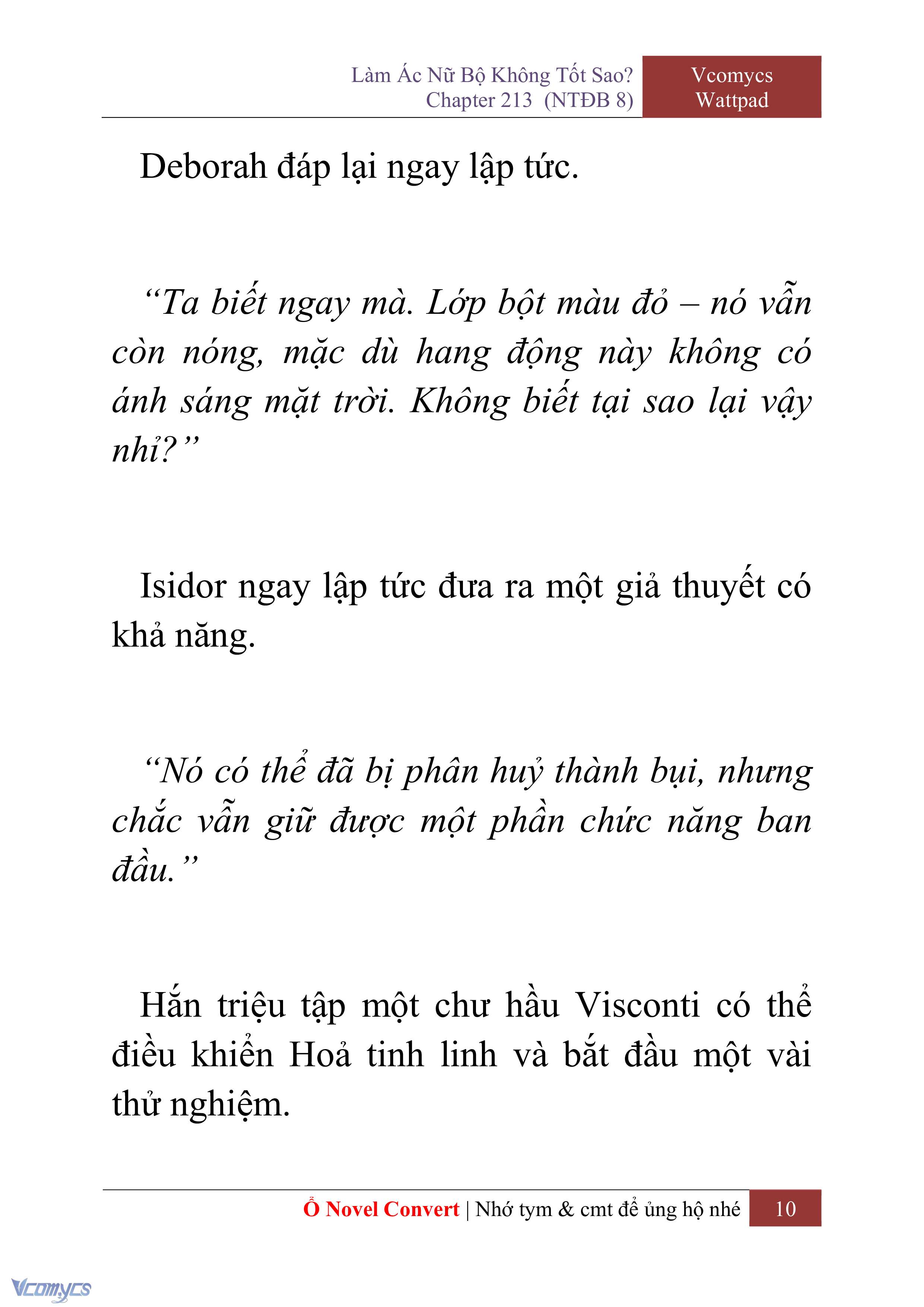 [Novel] Làm Ác Nữ Bộ Không Tốt Sao? Chap 213 - Trang 2