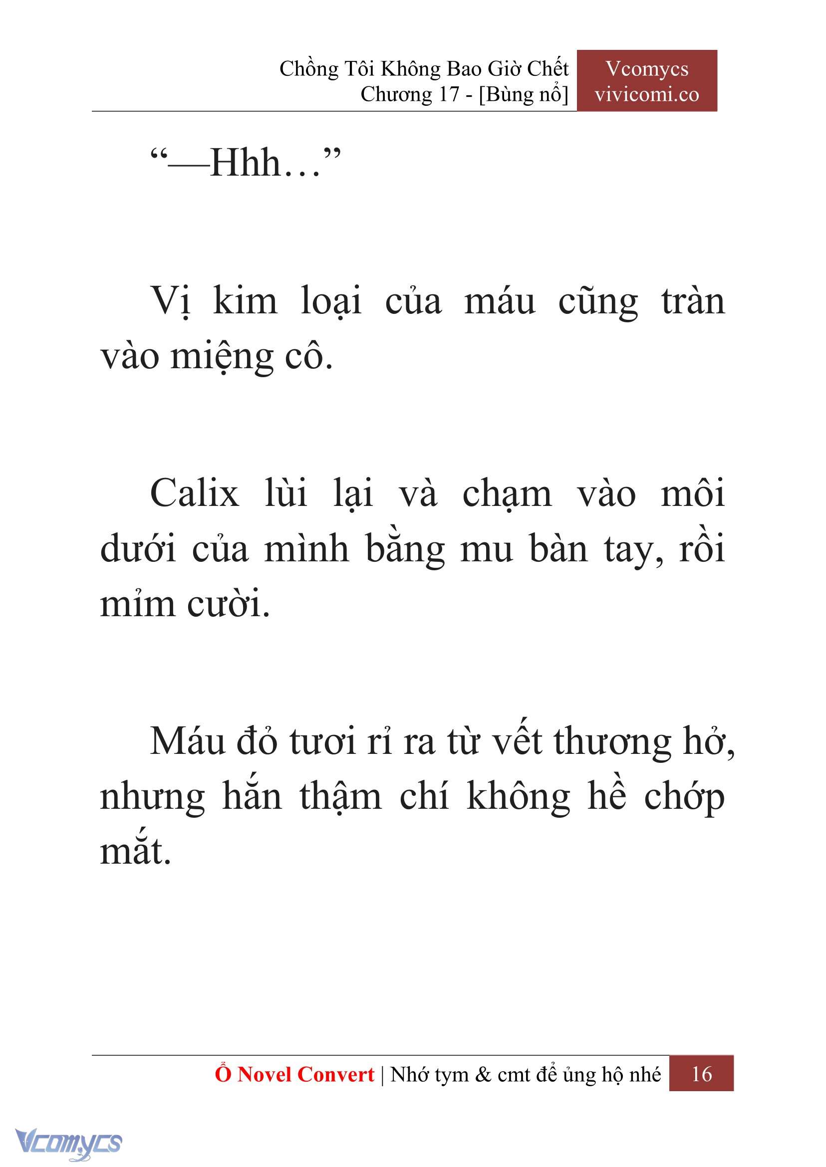 [Novel] Chồng Tôi Không Bao Giờ Chết Chap 17 - Trang 2