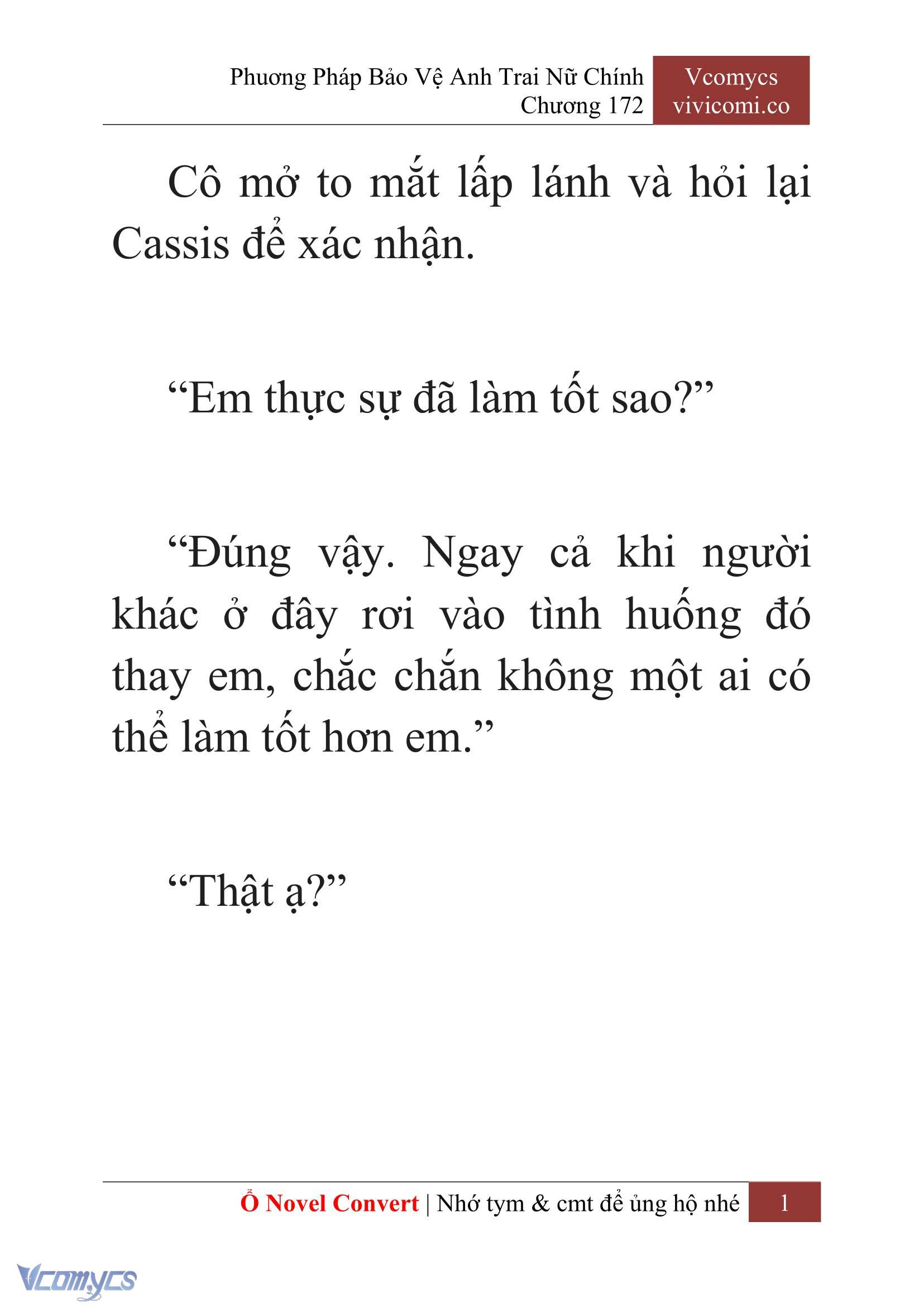 [Novel] Phương Pháp Bảo Vệ Anh Trai Nữ Chính Chap 172 - Trang 2