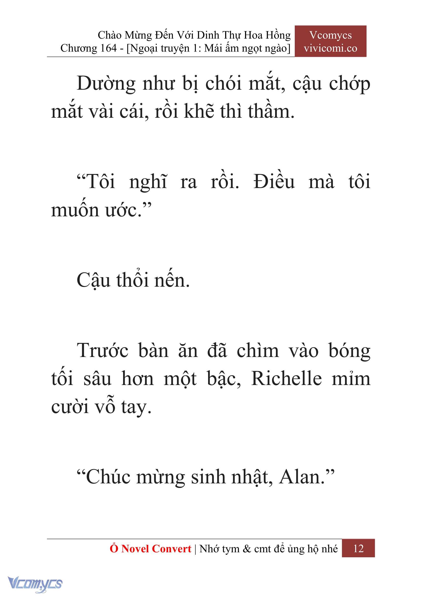 [Novel] Chào Mừng Đến Với Dinh Thự Hoa Hồng Chap 164 - Trang 2