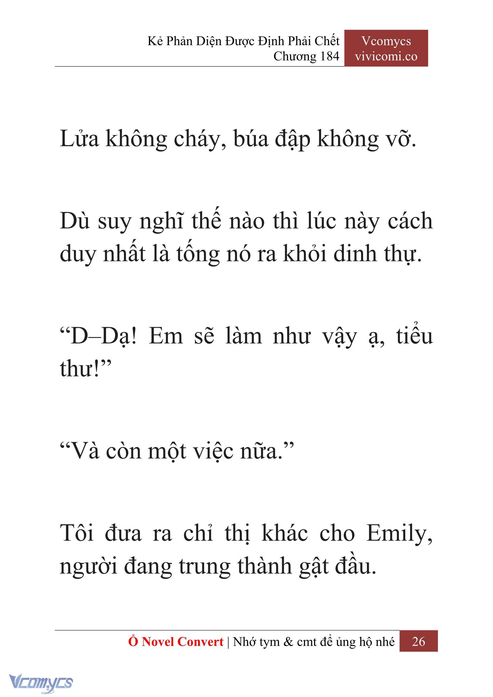 [Novel] Kẻ Phản Diện Được Định Phải Chết Chap 184 - Trang 2