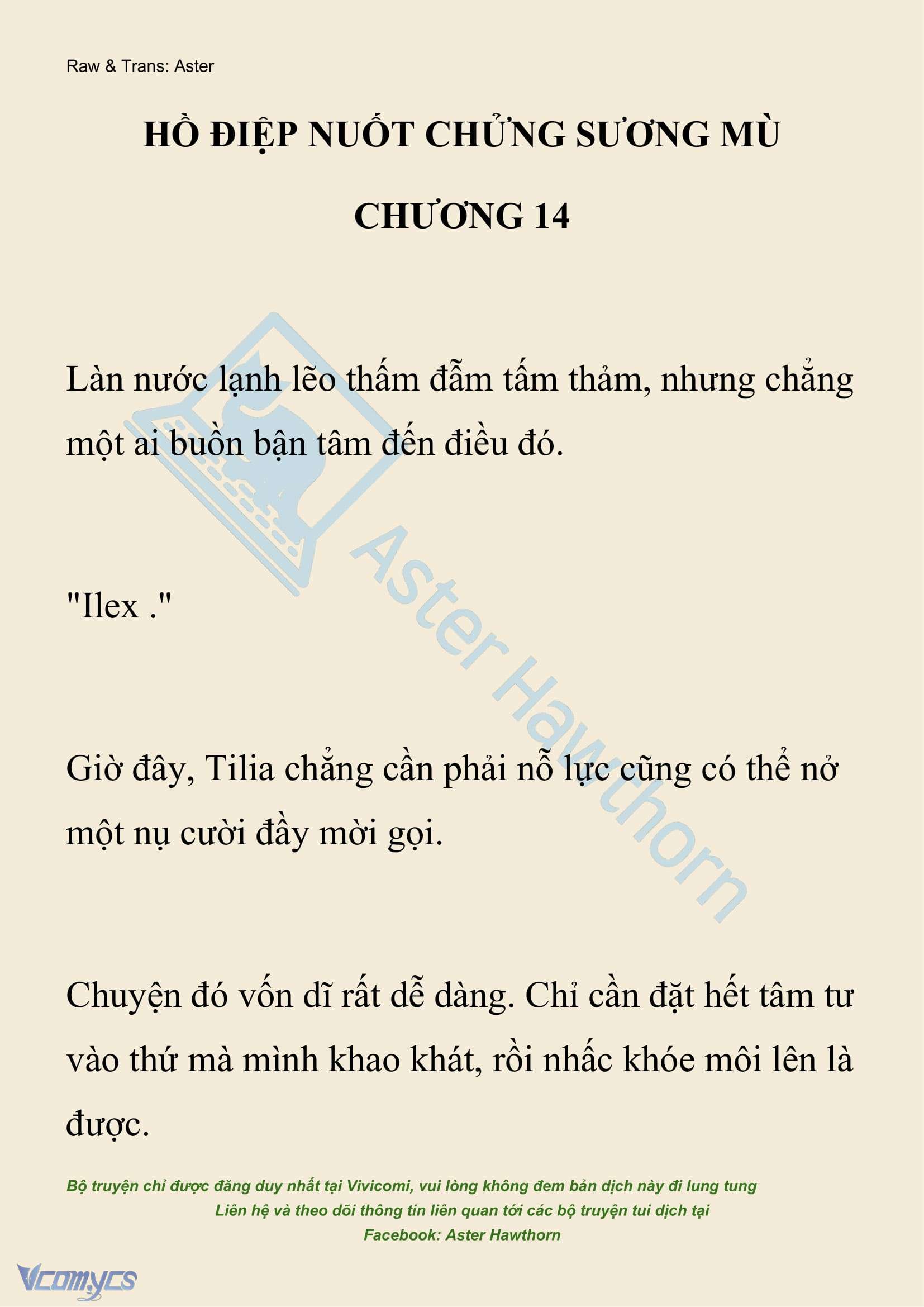 [NOVEL] Hồ Điệp Nuốt Chửng Sương Mù Chap 14 - Trang 2