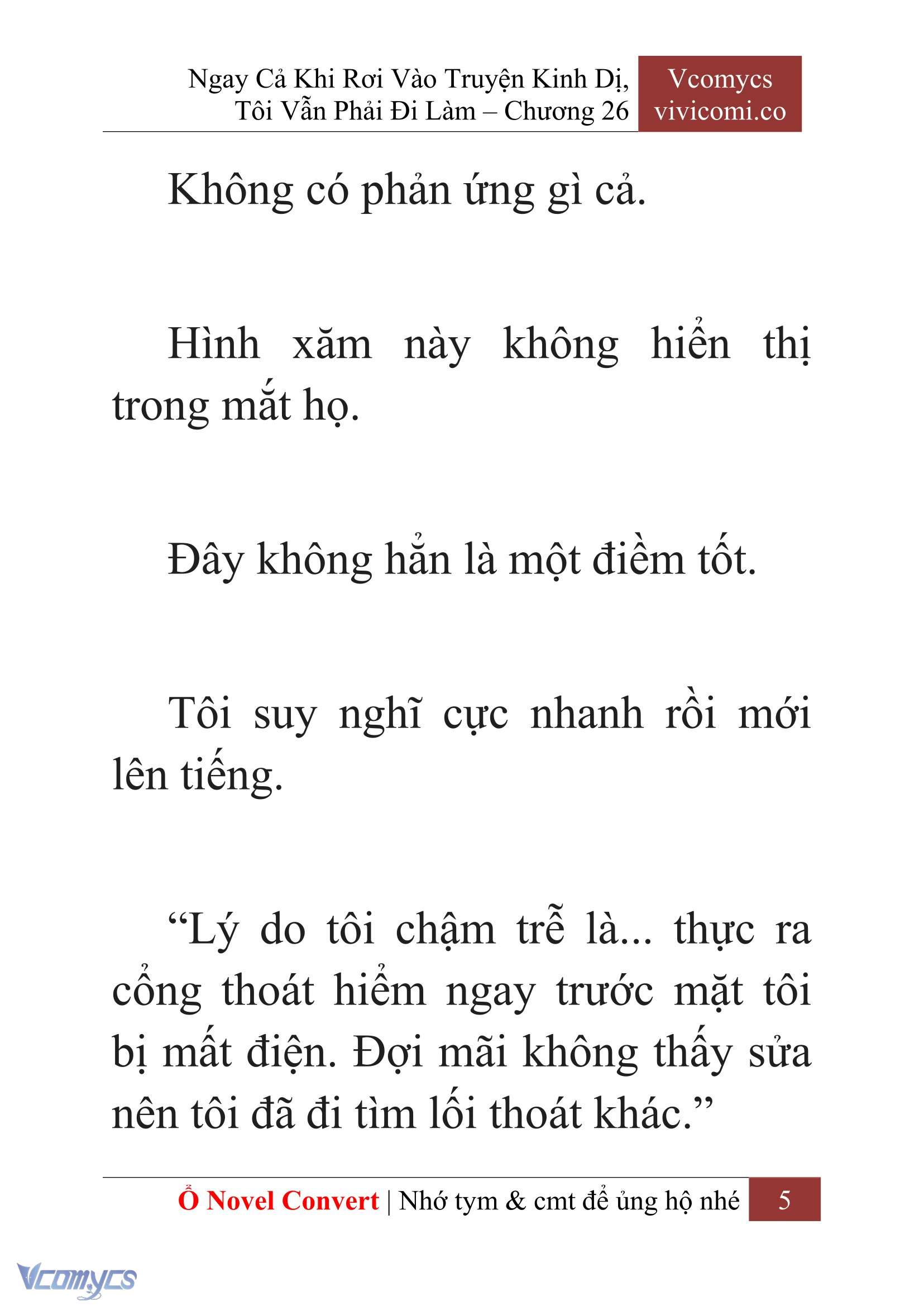 [Novel] Ngay Cả Khi Rơi Vào Truyện Kinh Dị, Tôi Vẫn Phải Đi Làm Chap 26 - Trang 2